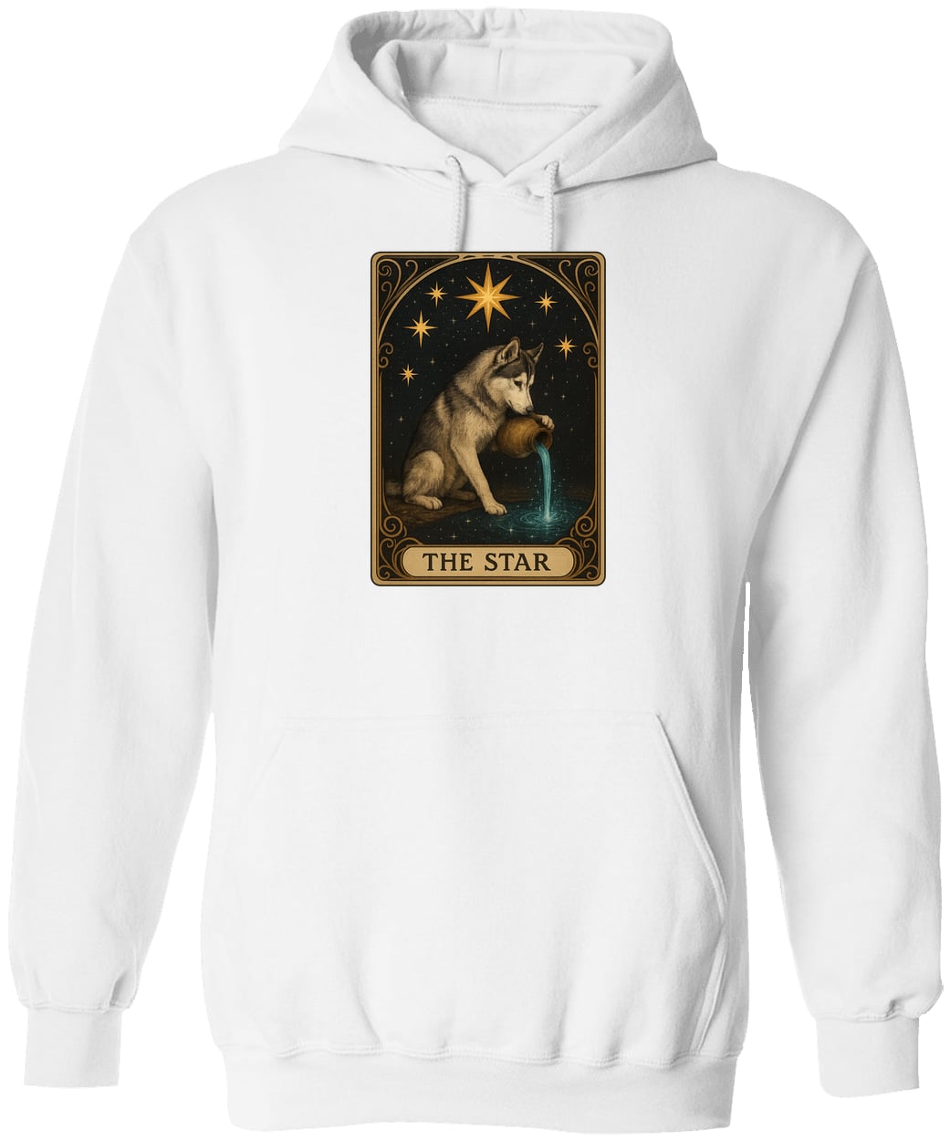 G185 Gildan Pullover Hoodie - White