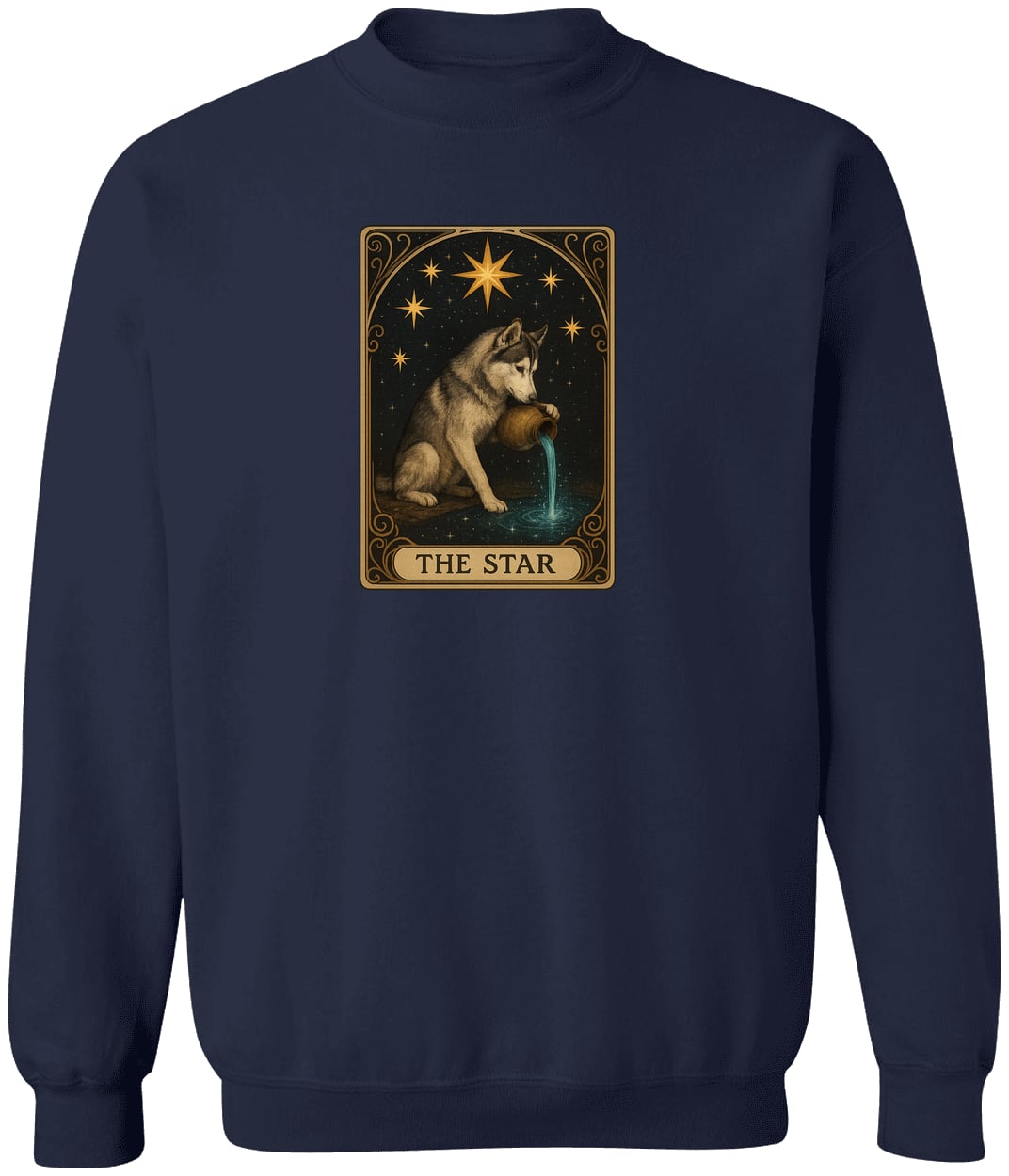 G180 Gildan Crewneck Pullover Sweatshirt - Navy
