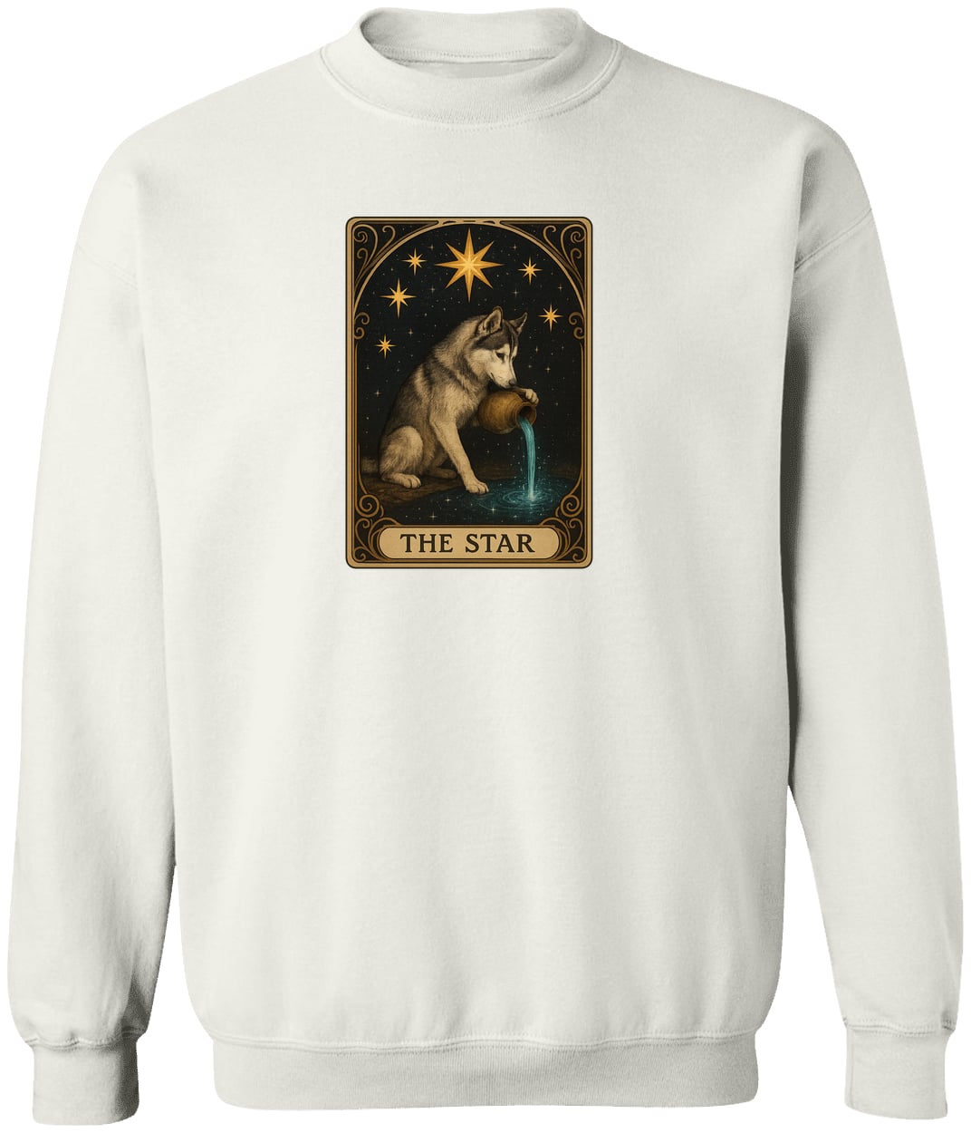 G180 Gildan Crewneck Pullover Sweatshirt - White