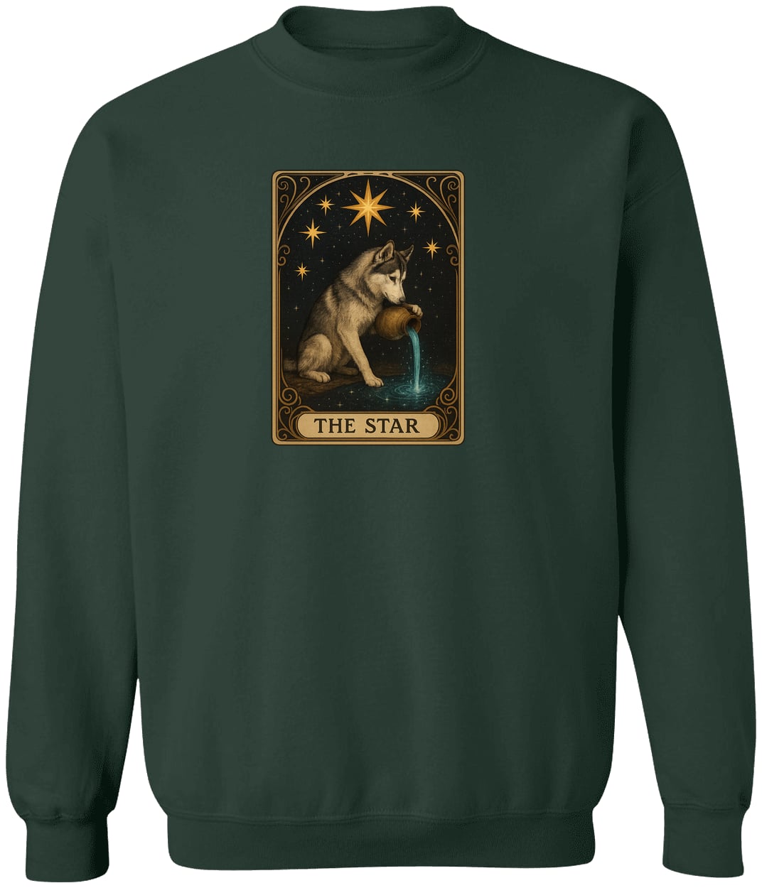 G180 Gildan Crewneck Pullover Sweatshirt - Forest Green