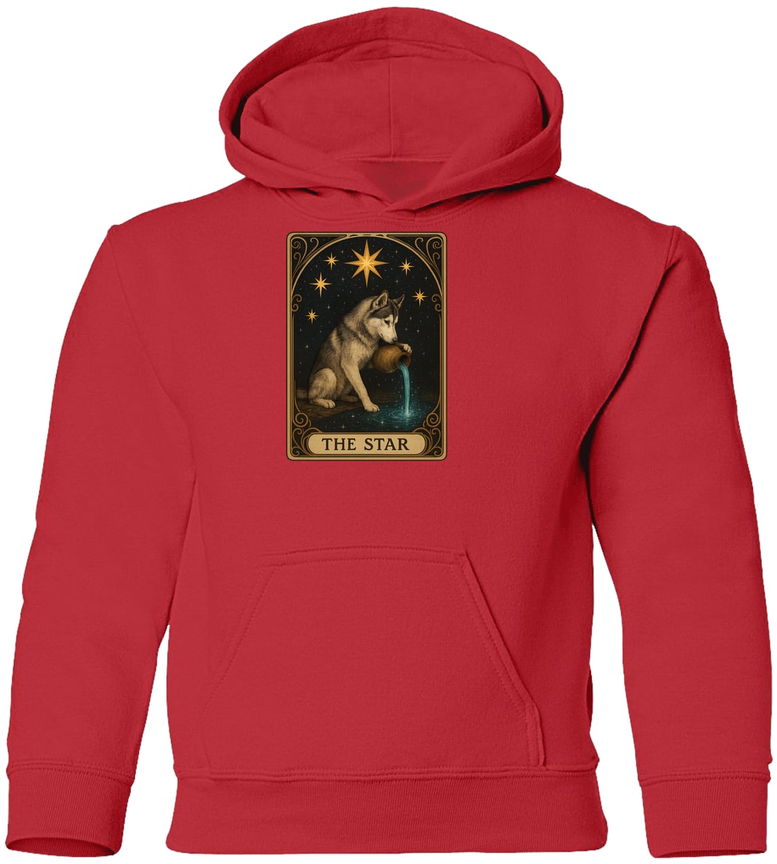 G185B Gildan Youth Pullover Hoodie - Red