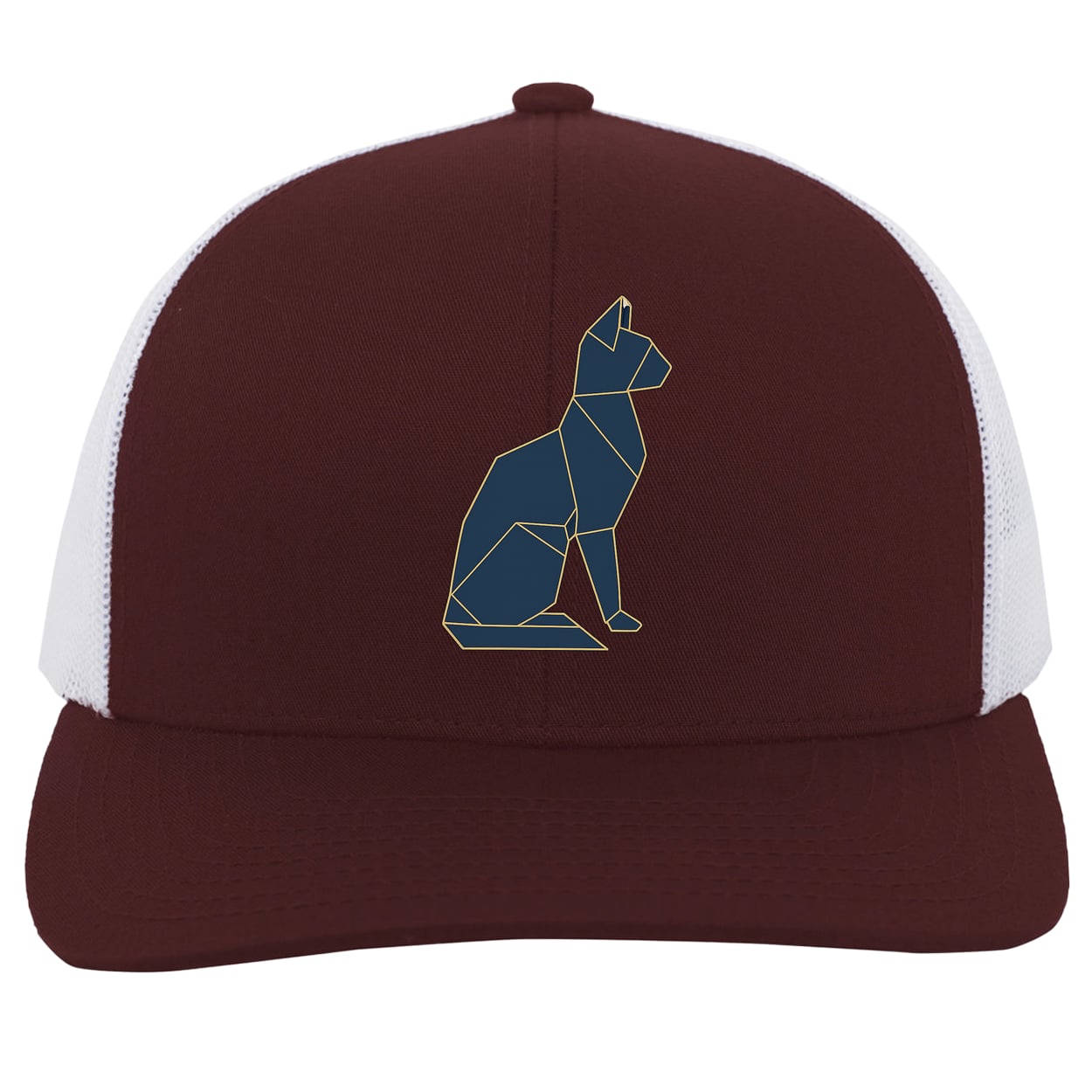 104C Trucker Snap Back - Maroon/White
