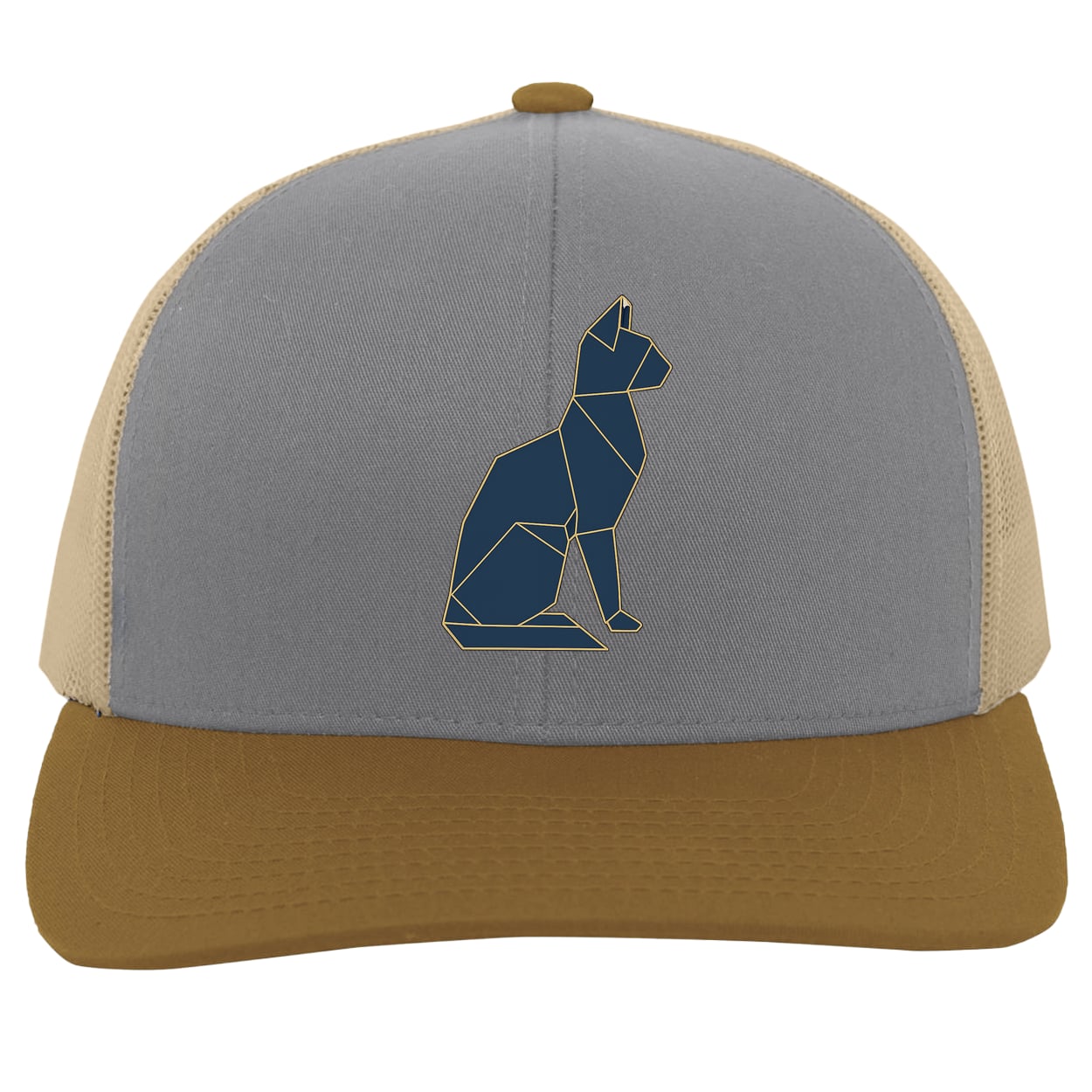 104C Trucker Snap Back - Heather/Beige/Amber
