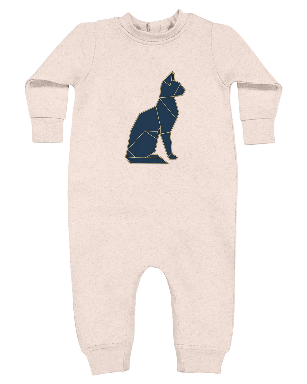 4447 Rabbit Skins Infant Fleece One-Piece Bodysuit - Natural Heather