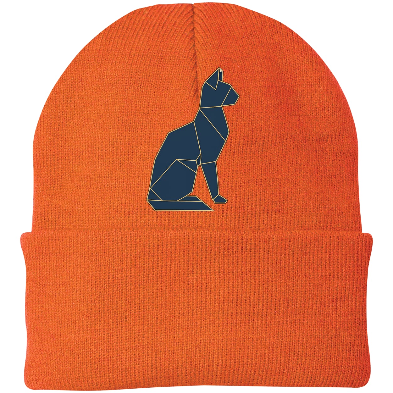 CP90 Port & Company Knit Beanie - Neon Orange