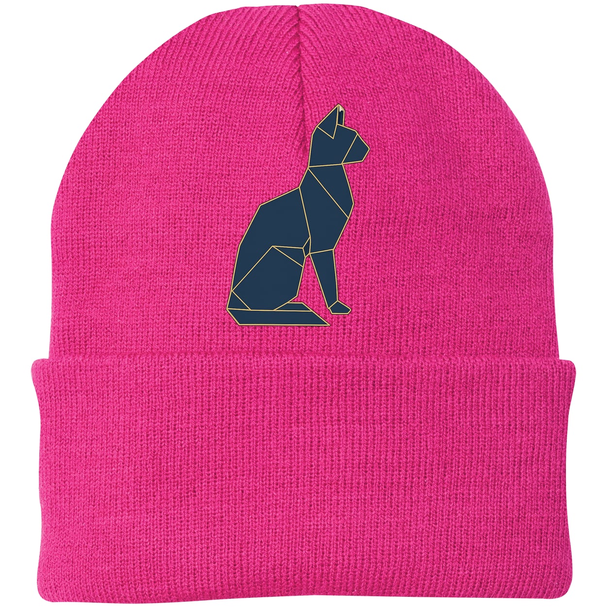CP90 Port & Company Knit Beanie - Neon Pink
