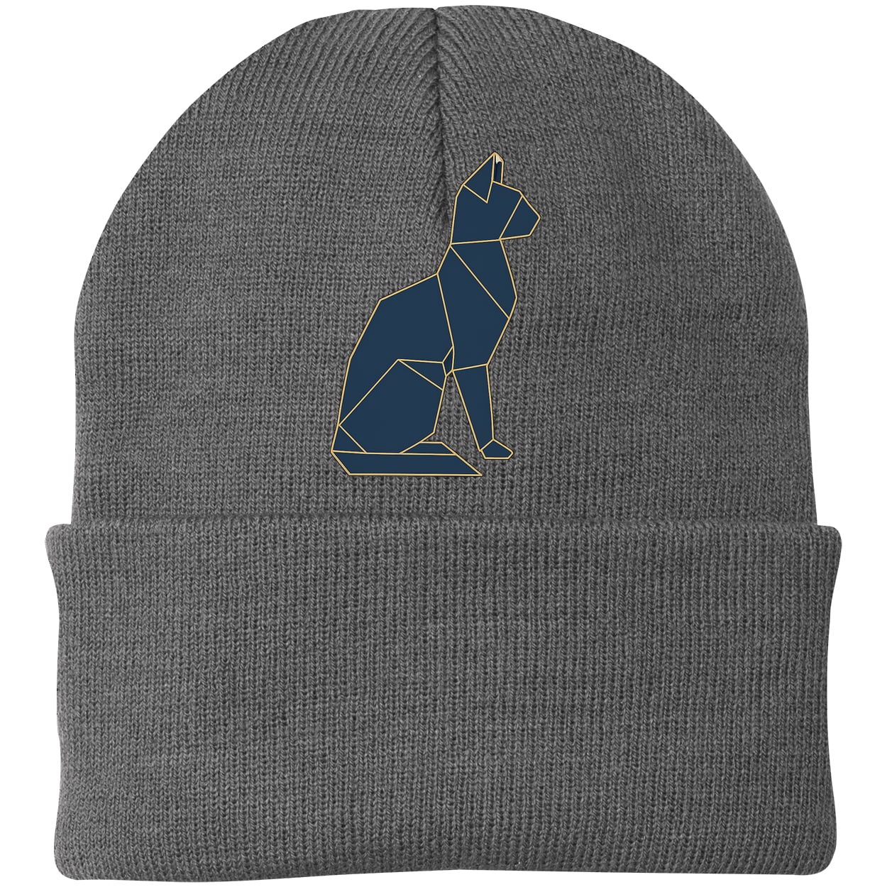CP90 Port & Company Knit Beanie - Athletic Oxford