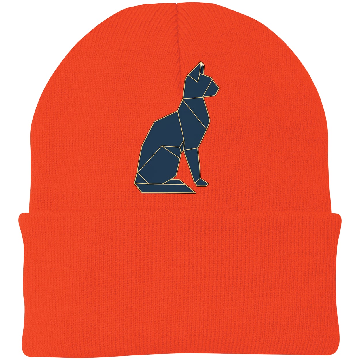 CP90 Port & Company Knit Beanie - Athletic Orange