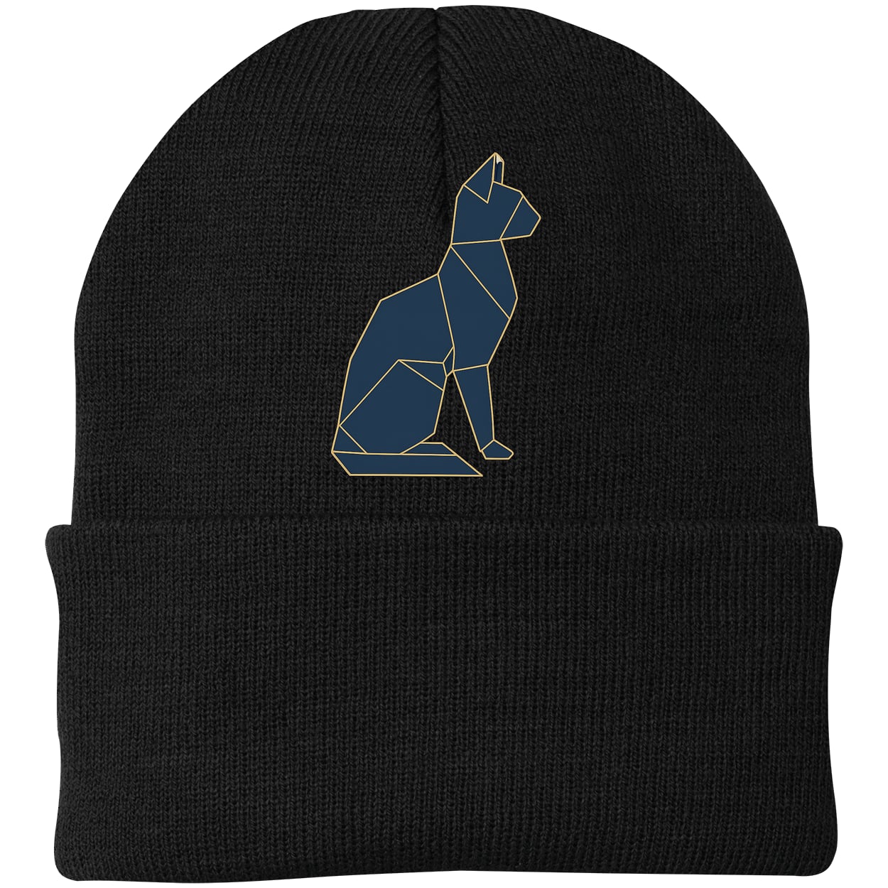 CP90 Port & Company Knit Beanie - Black