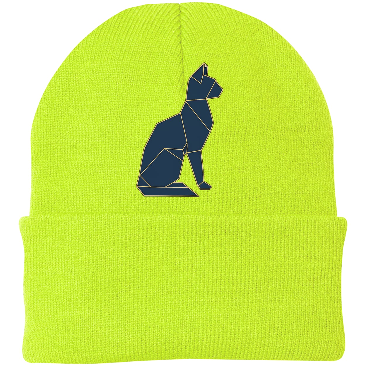 CP90 Port & Company Knit Beanie - Neon Yellow