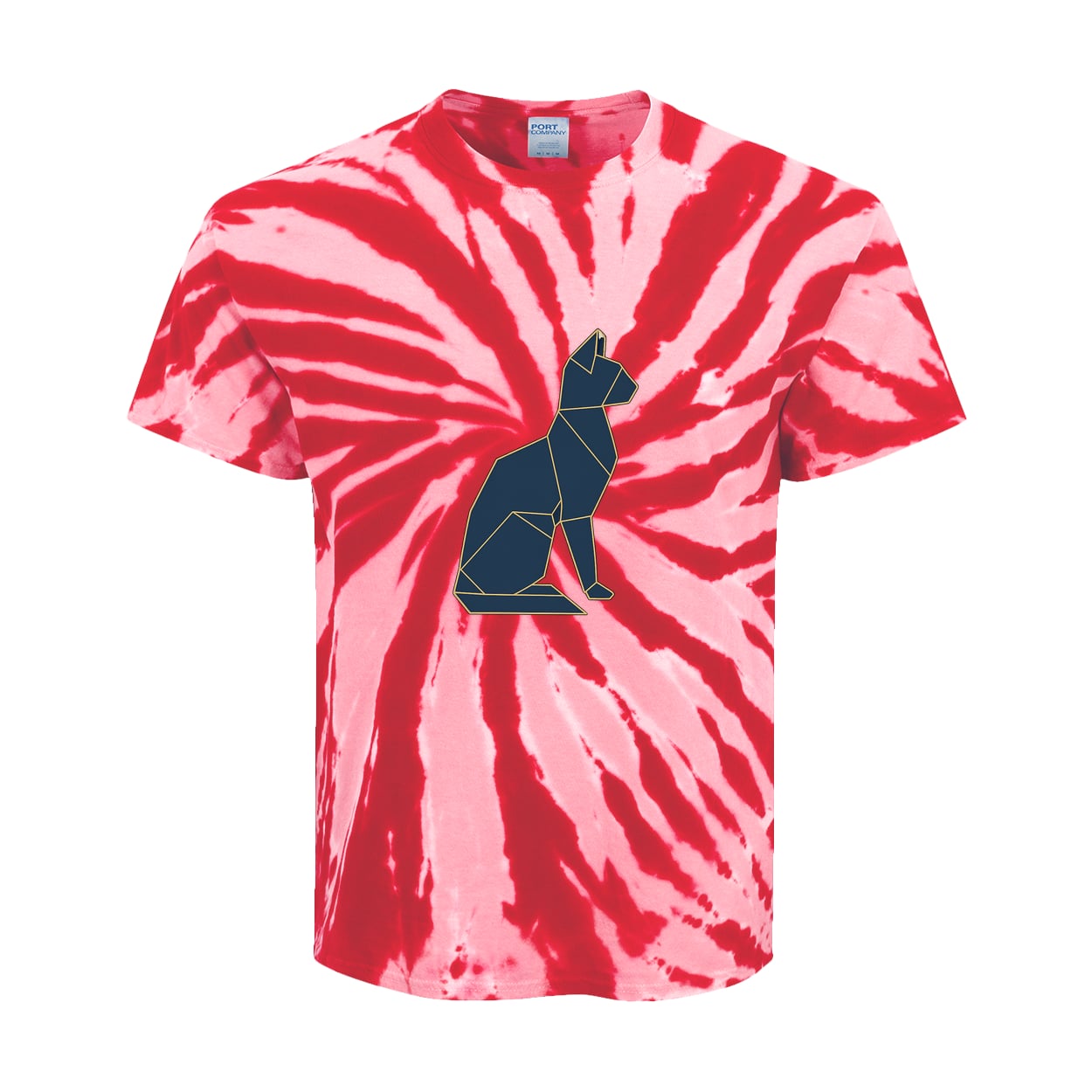 PC147Y Port & Company Kids Tie-Dye Tee - Red