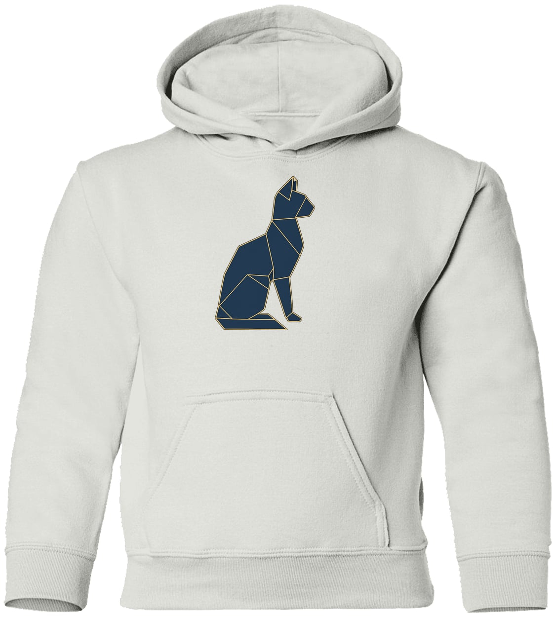 G185B Gildan Youth Pullover Hoodie - White