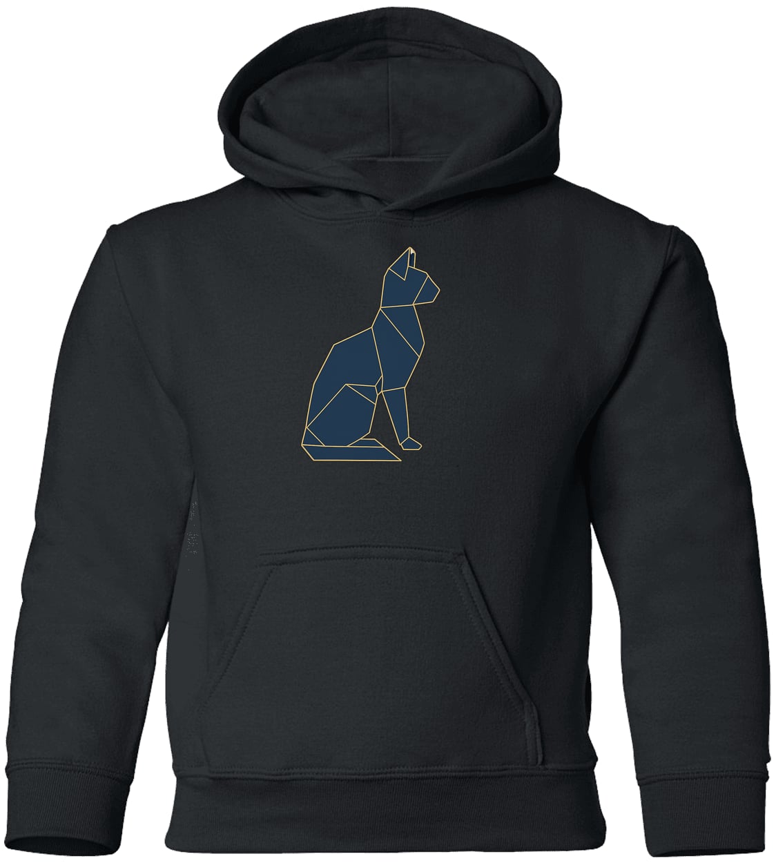 G185B Gildan Youth Pullover Hoodie - Black