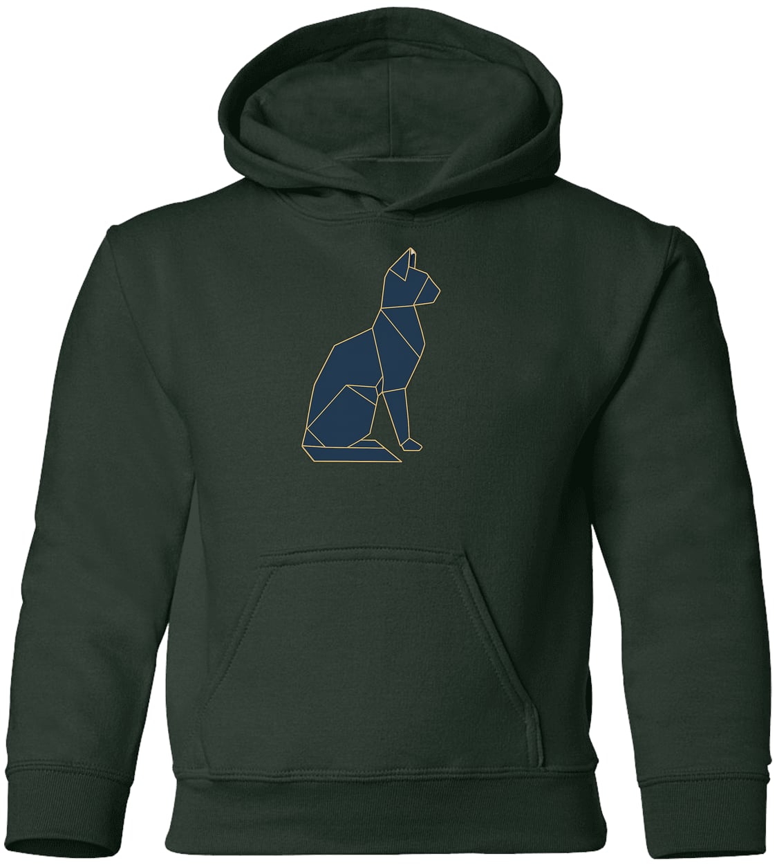 G185B Gildan Youth Pullover Hoodie - Forest Green