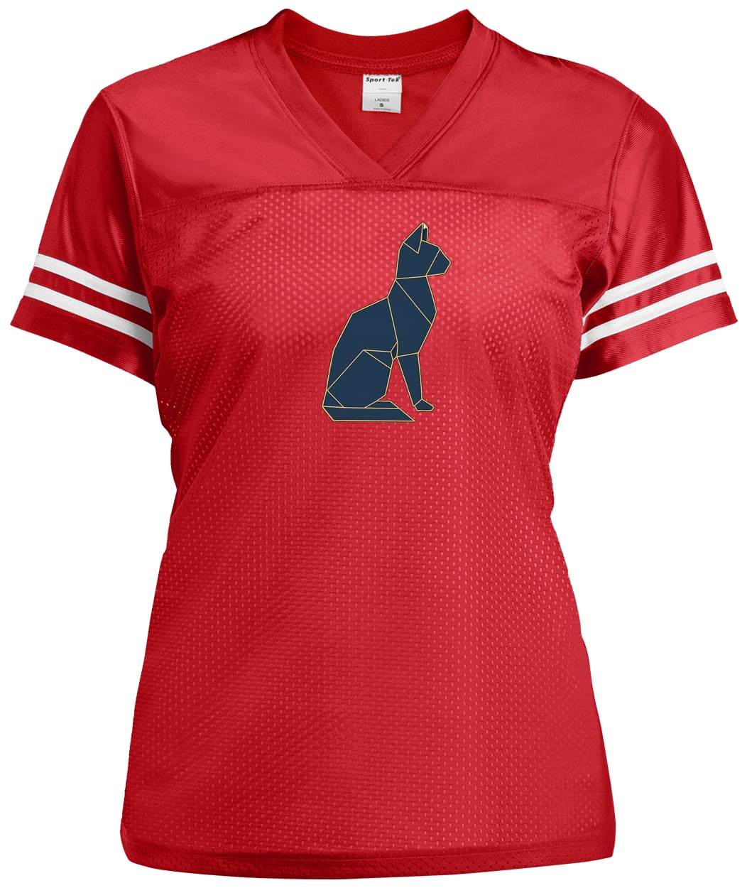 LST307 Sport-Tek Ladies' Replica Jersey - True Red/White