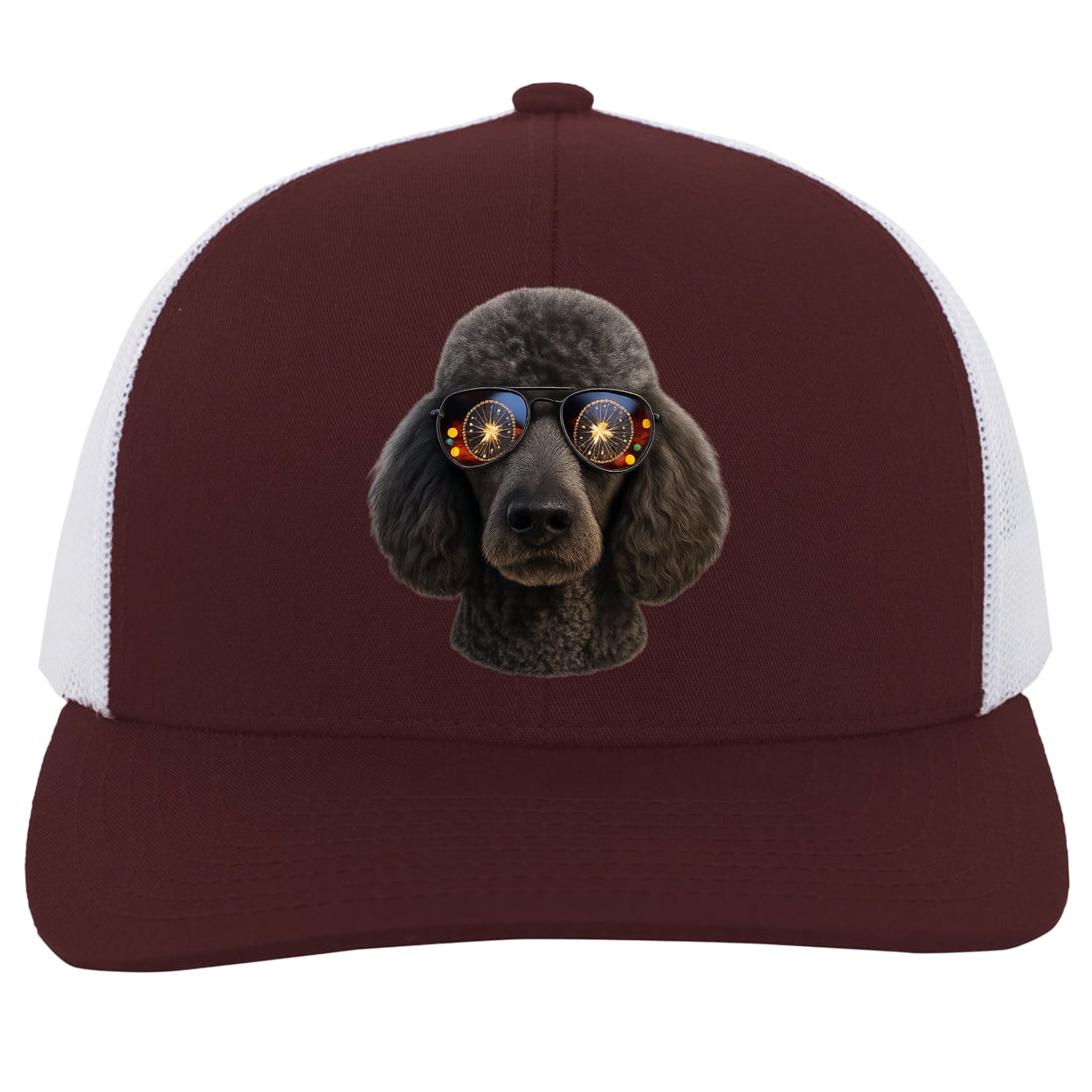 104C Trucker Snap Back - Maroon/White