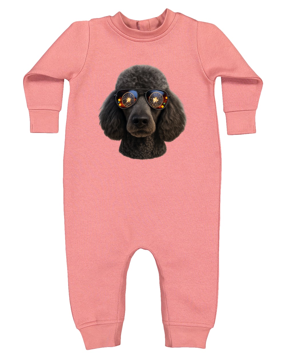 4447 Rabbit Skins Infant Fleece One-Piece Bodysuit - Mauvelous