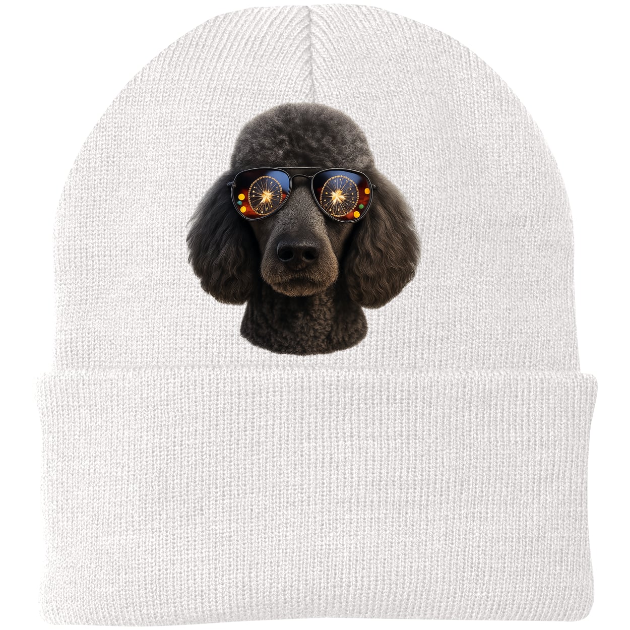 CP90 Port & Company Knit Beanie - White