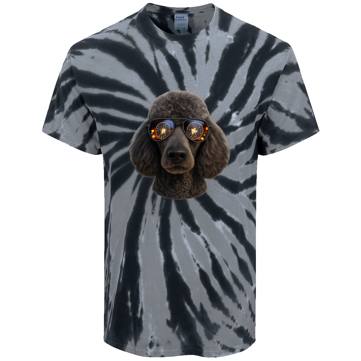 PC147 Port & Company Tie-Dye Tee - Black