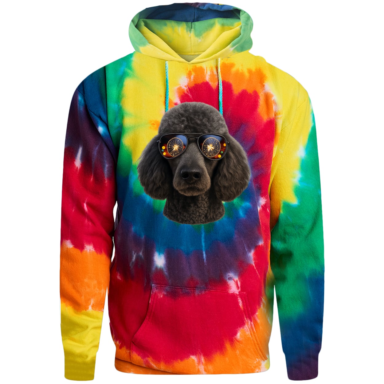 PC146 Port & Company Adult Tie-Dye Pullover Hoodie - Rainbow