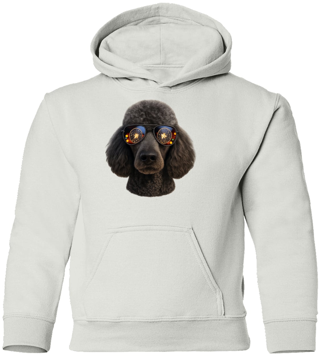 G185B Gildan Youth Pullover Hoodie - White