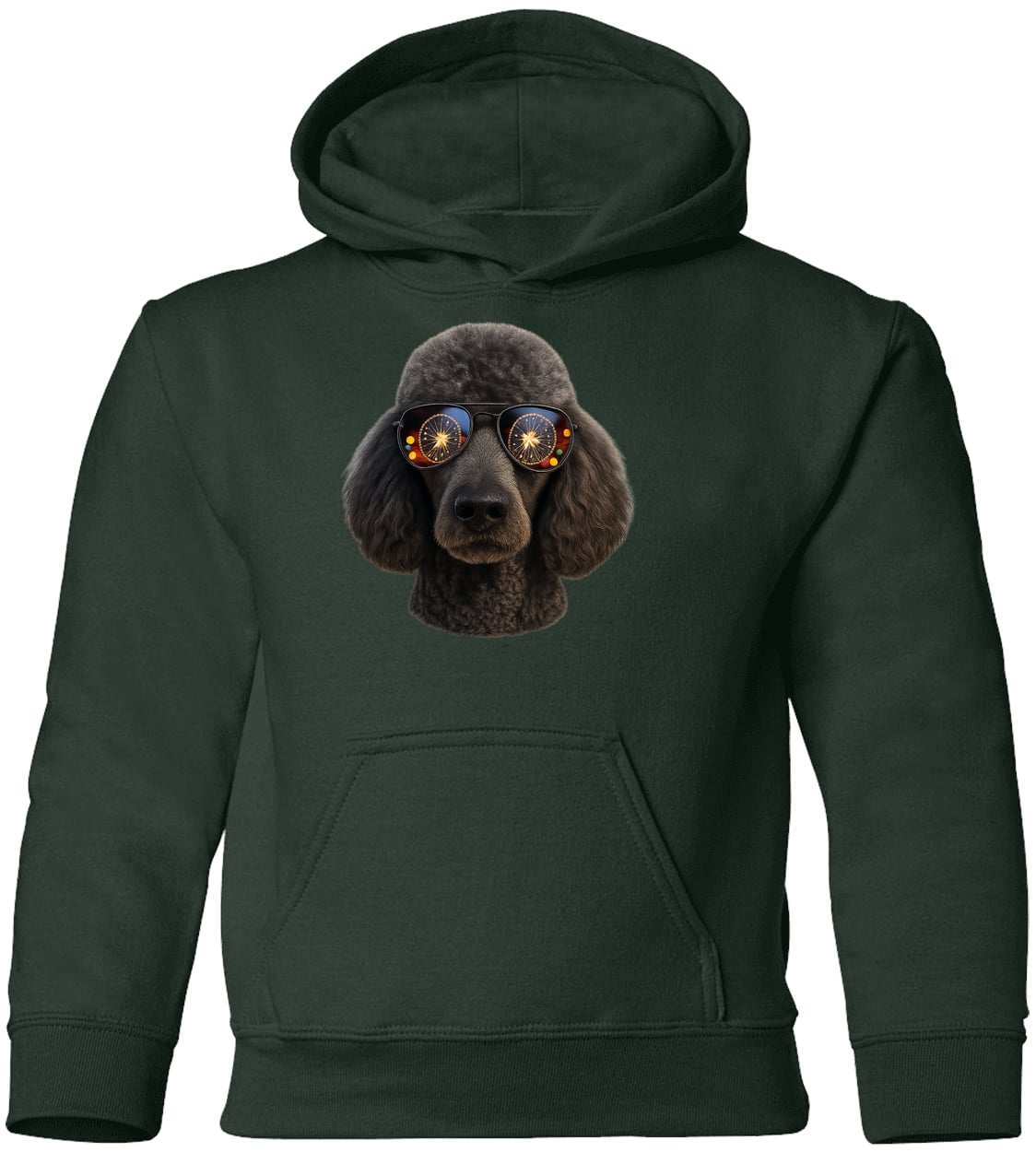 G185B Gildan Youth Pullover Hoodie - Forest Green