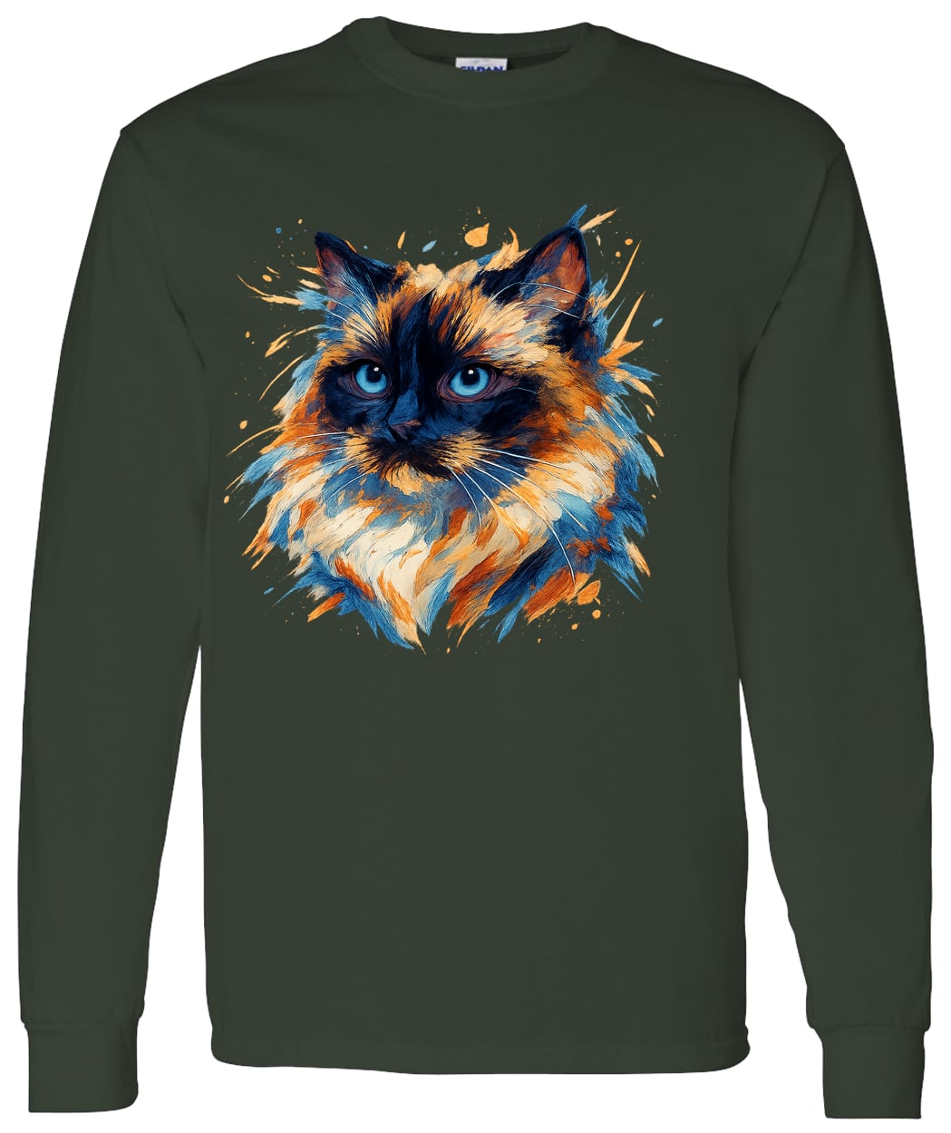 G540 LS T-Shirt 5.3 oz. - Forest Green