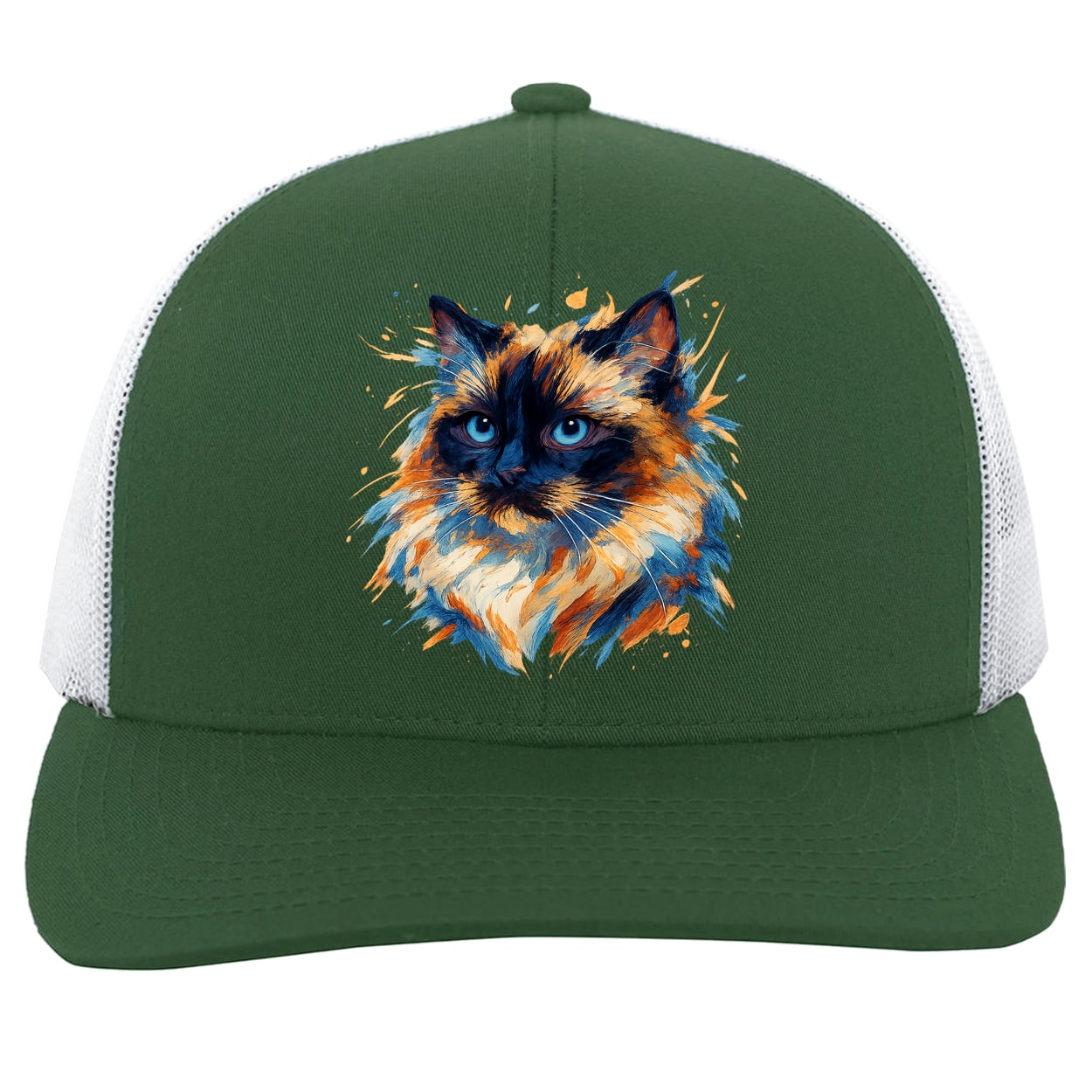 104C Trucker Snap Back - Dark Green/White