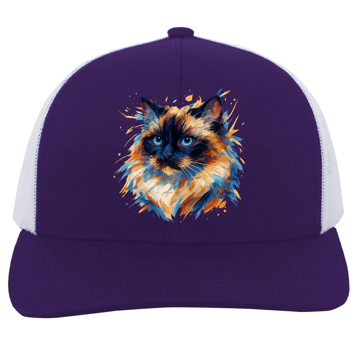 104C Trucker Snap Back - Purple/White