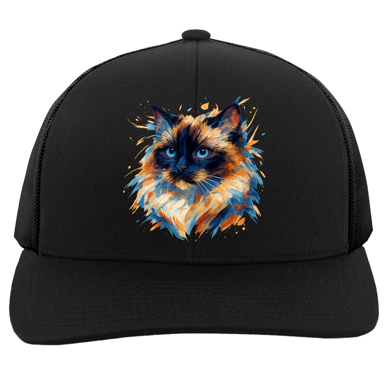 104C Trucker Snap Back - Black