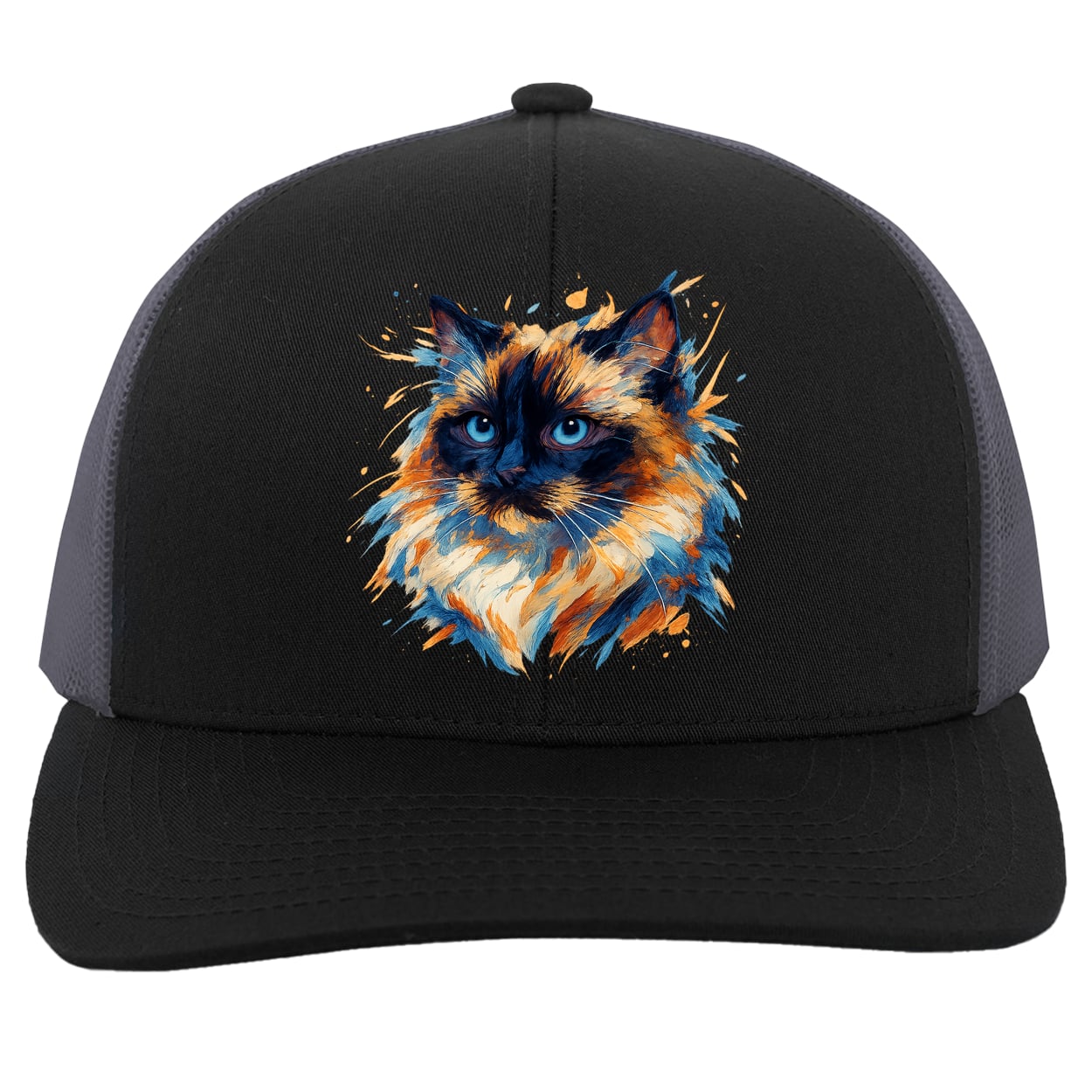 104C Trucker Snap Back - Black/Graphite