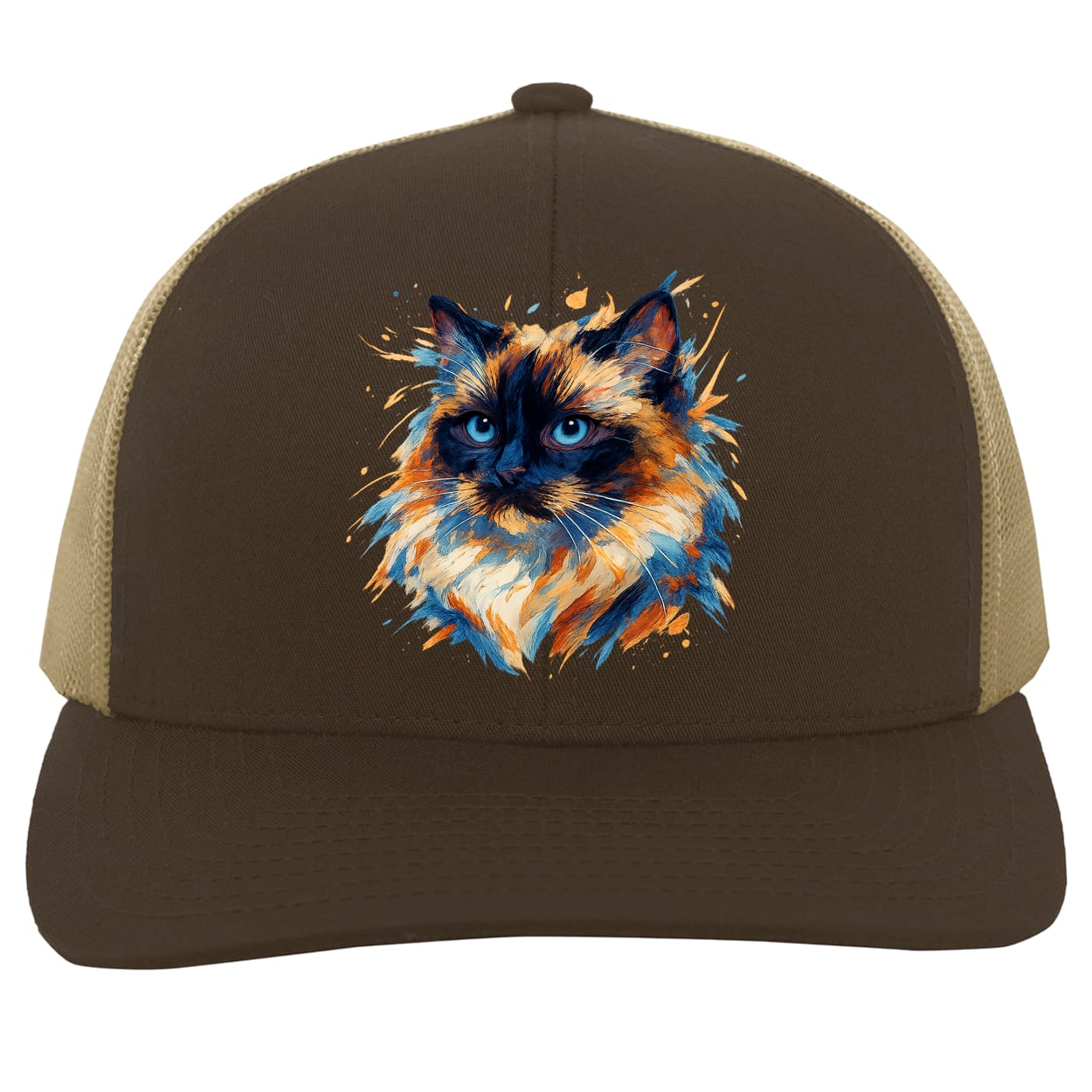 104C Trucker Snap Back - Brown/Khaki
