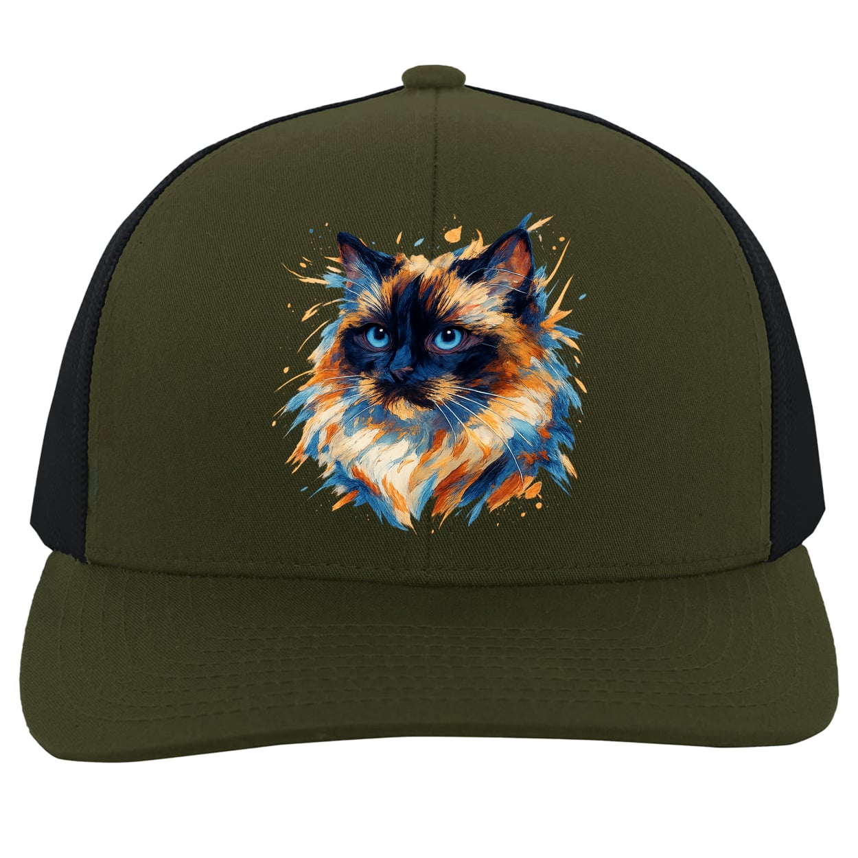 104C Trucker Snap Back - Moss/Charcoal