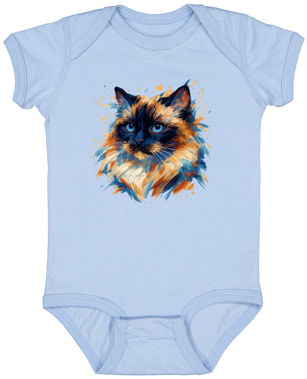 4424 Infant Fine Jersey Bodysuit - Light Blue