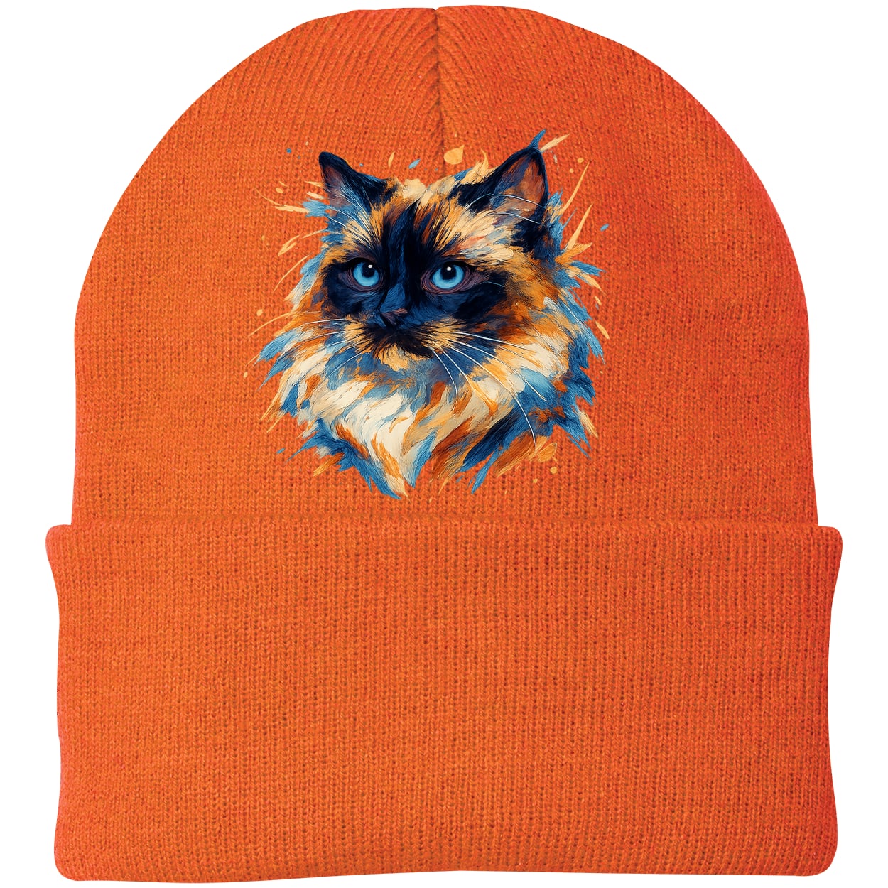 CP90 Port & Company Knit Beanie - Neon Orange