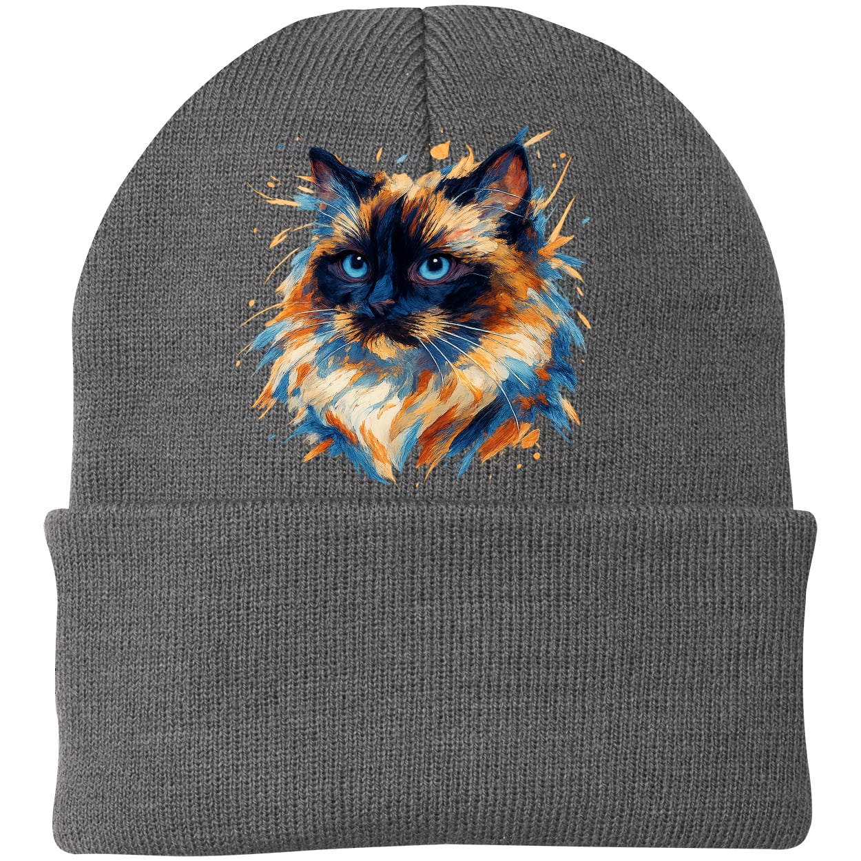 CP90 Port & Company Knit Beanie - Athletic Oxford