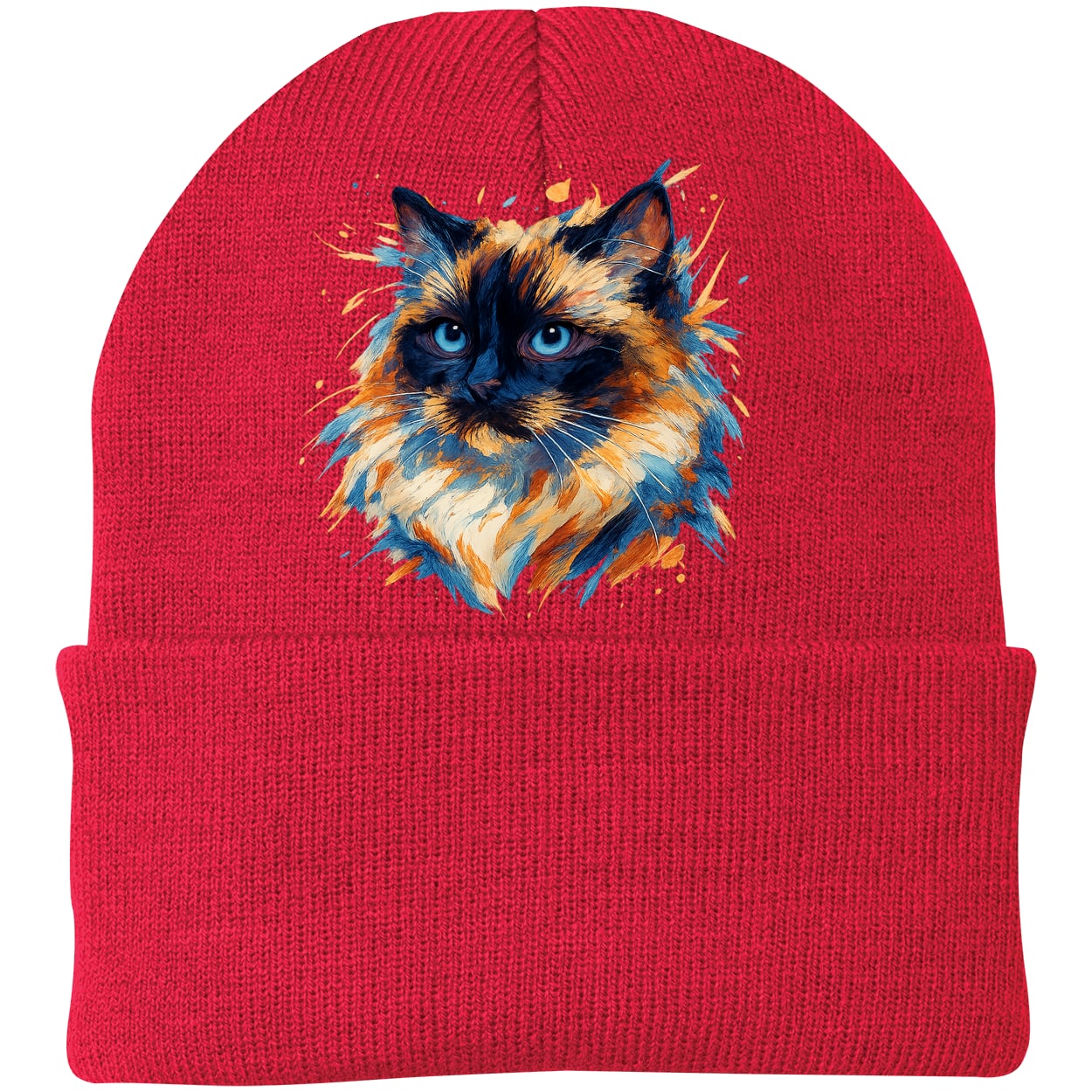 CP90 Port & Company Knit Beanie - Athletic Red