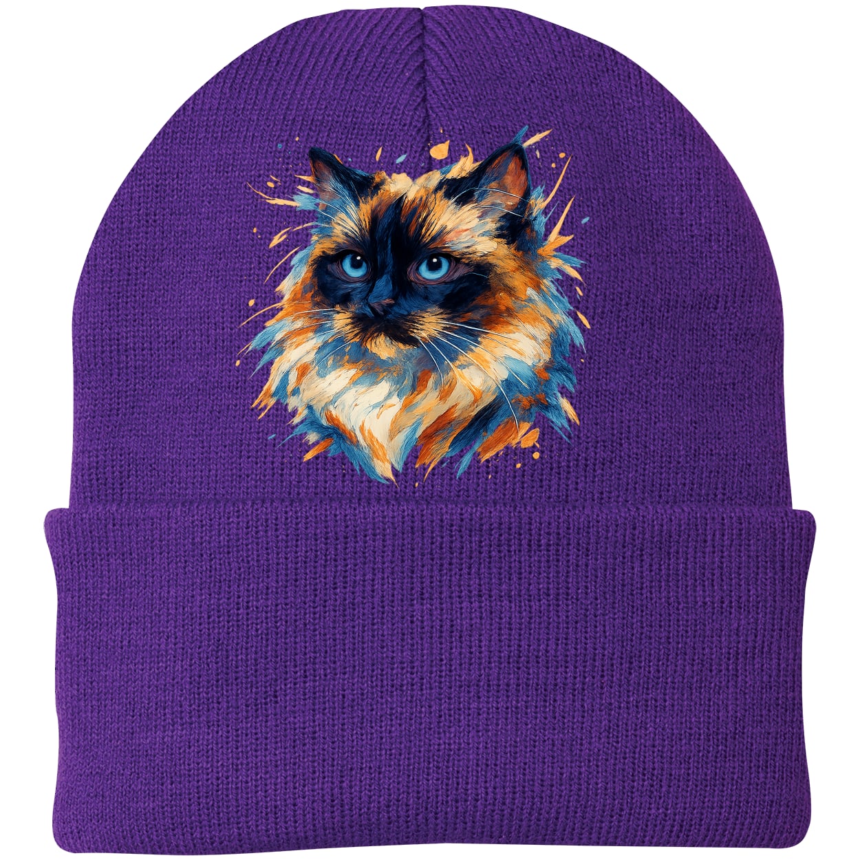 CP90 Port & Company Knit Beanie - Athletic Purple