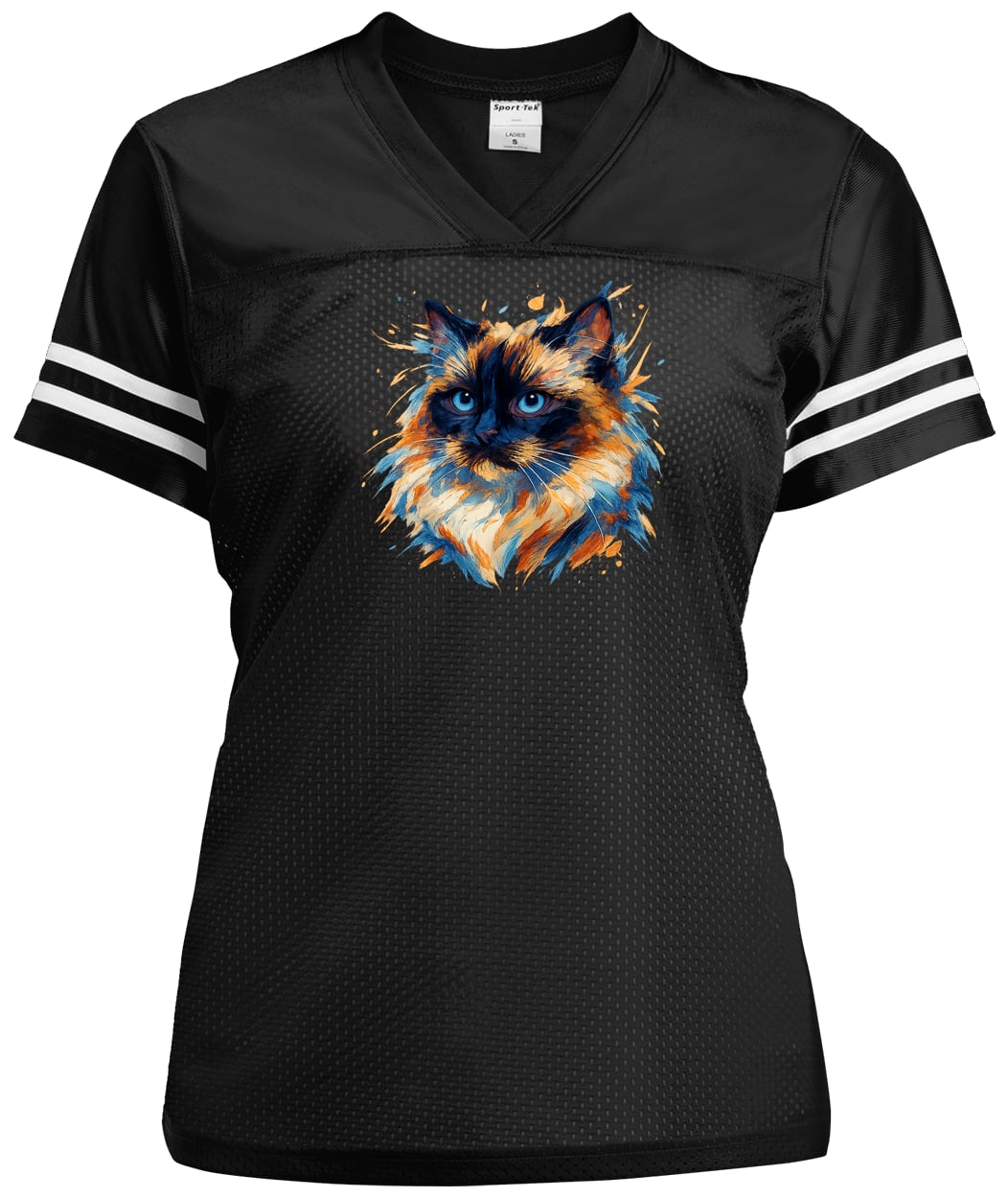 LST307 Sport-Tek Ladies' Replica Jersey - Black/White
