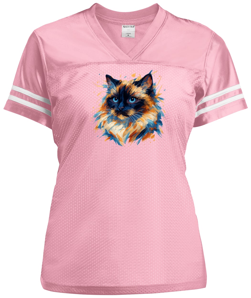 LST307 Sport-Tek Ladies' Replica Jersey - Light Pink/White