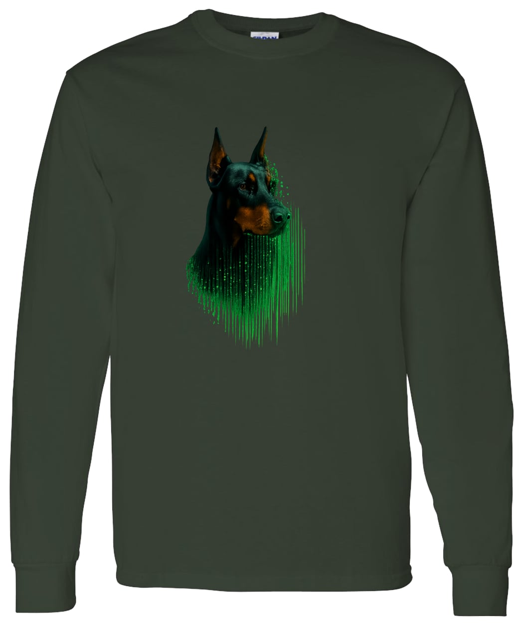 G540 LS T-Shirt 5.3 oz. - Forest Green