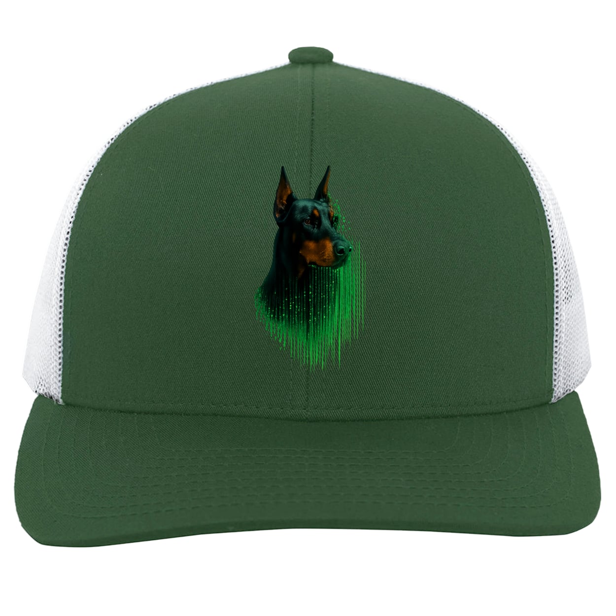 104C Trucker Snap Back - Dark Green/White