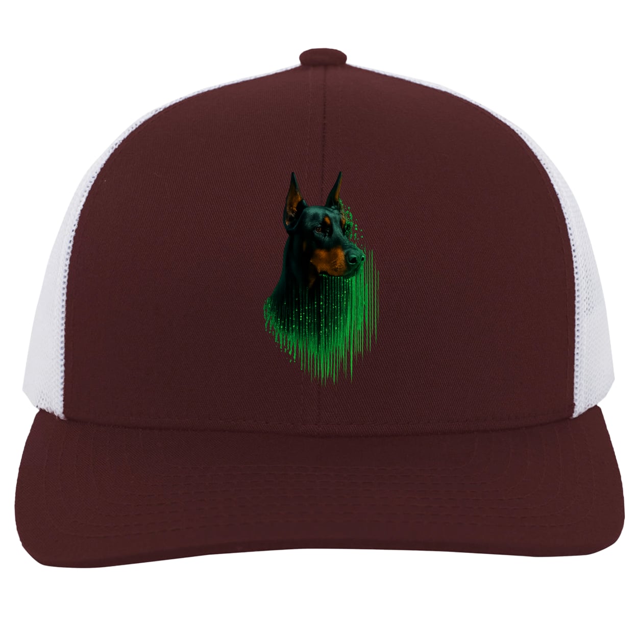 104C Trucker Snap Back - Maroon/White