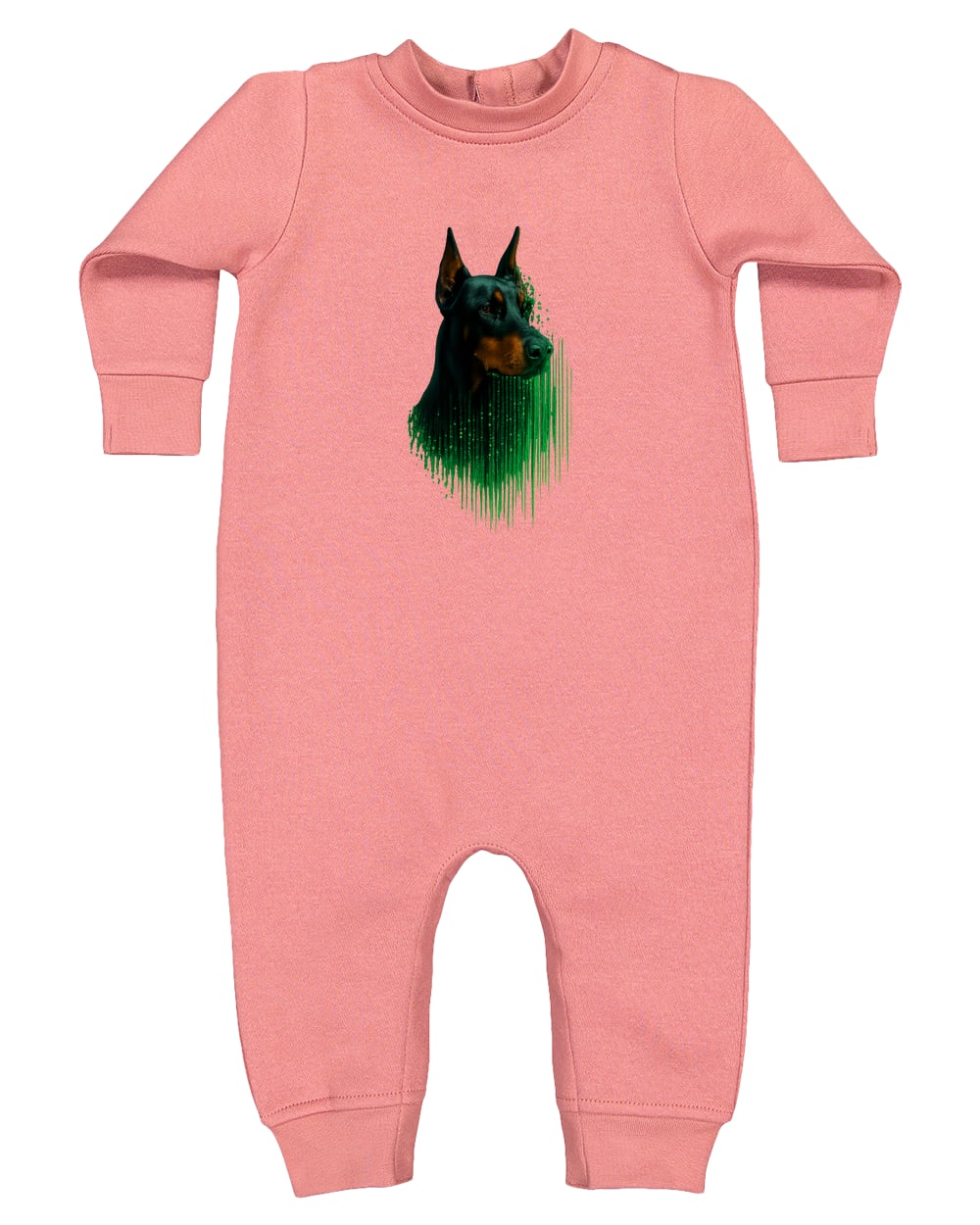 4447 Rabbit Skins Infant Fleece One-Piece Bodysuit - Mauvelous