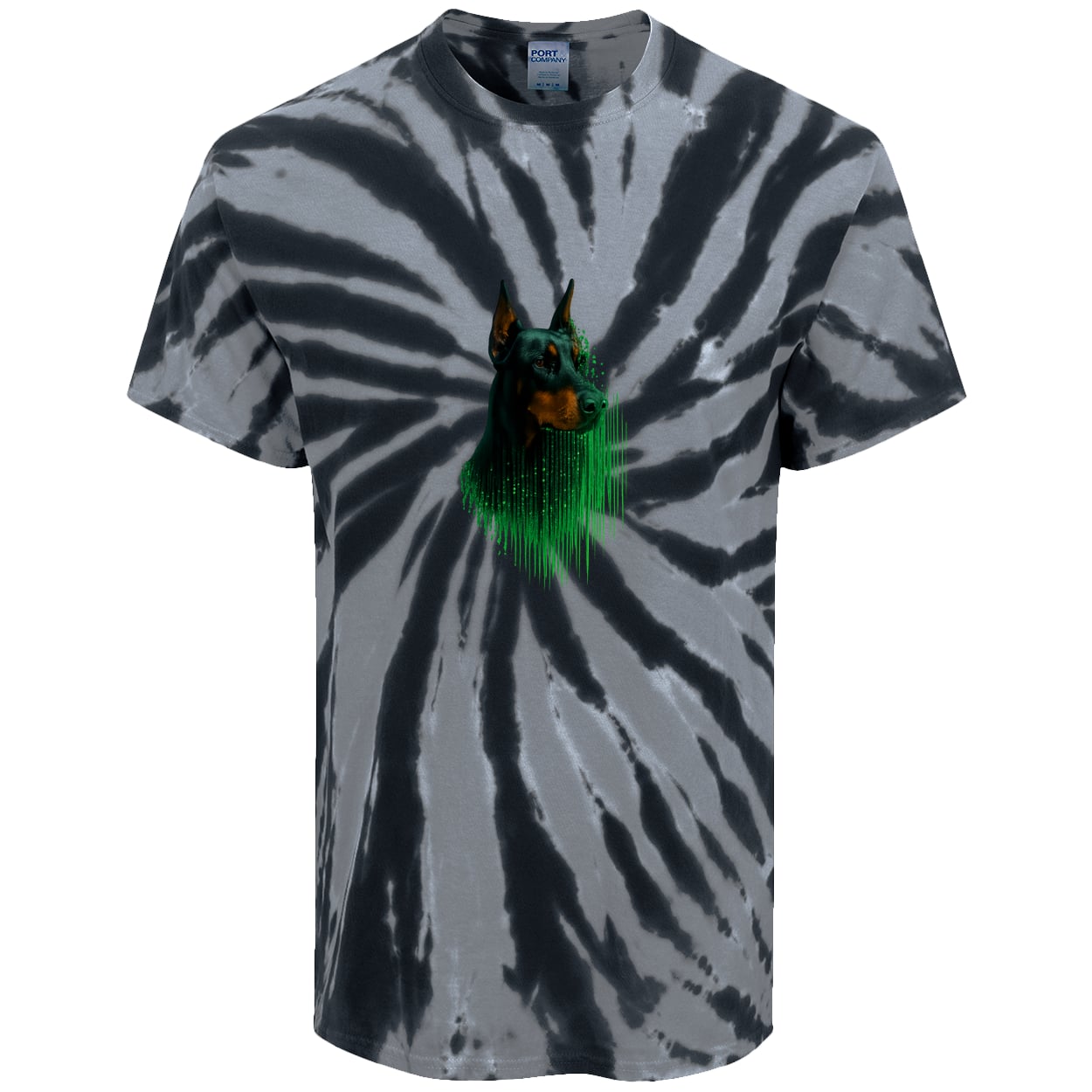 PC147 Port & Company Tie-Dye Tee - Black