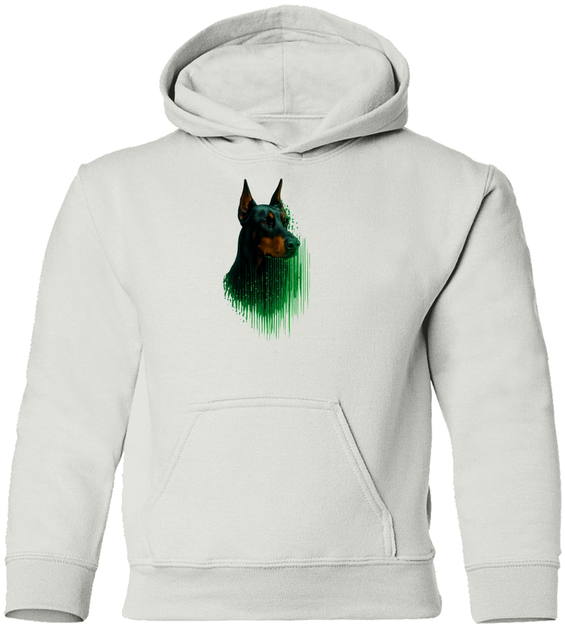 G185B Gildan Youth Pullover Hoodie - White