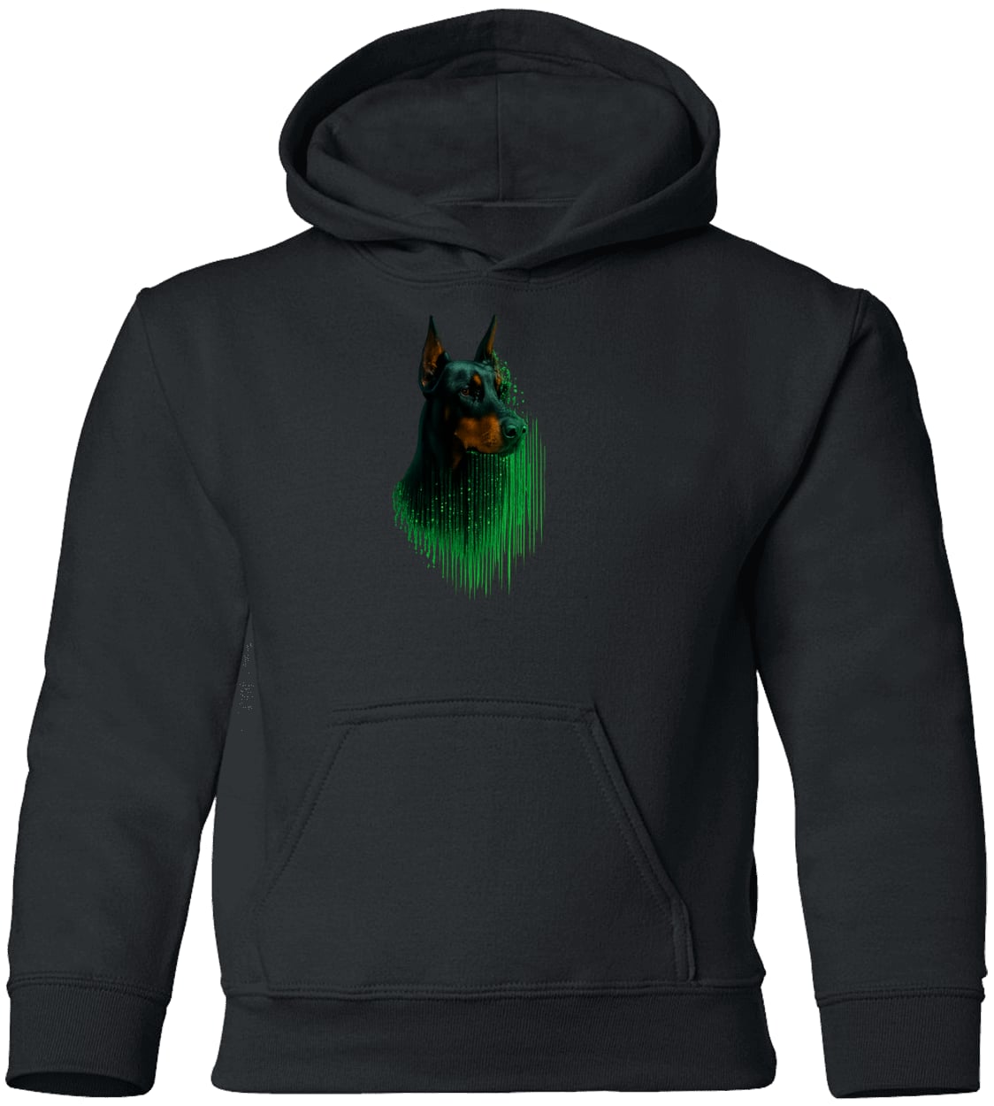 G185B Gildan Youth Pullover Hoodie - Black