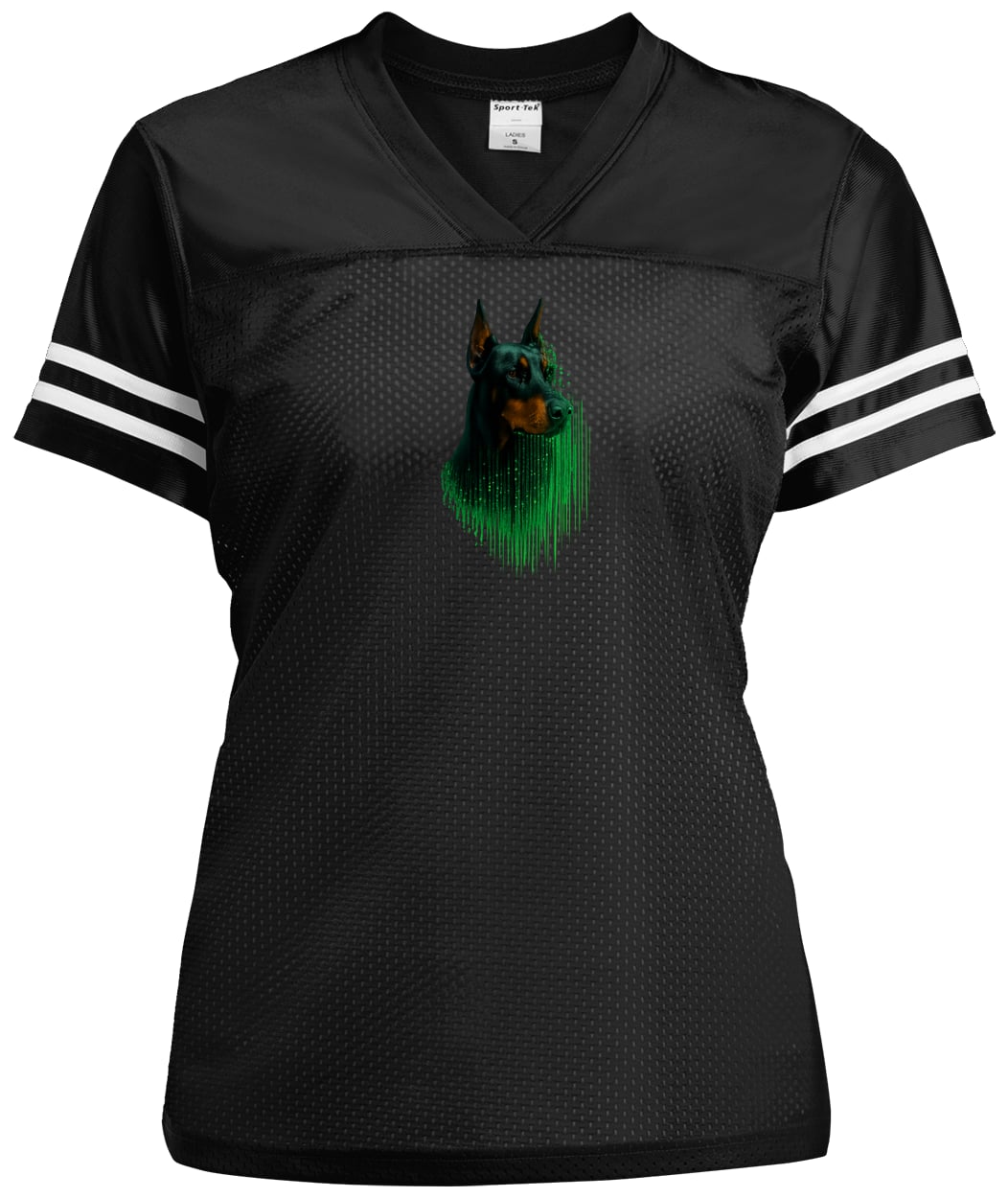 LST307 Sport-Tek Ladies' Replica Jersey - Black/White