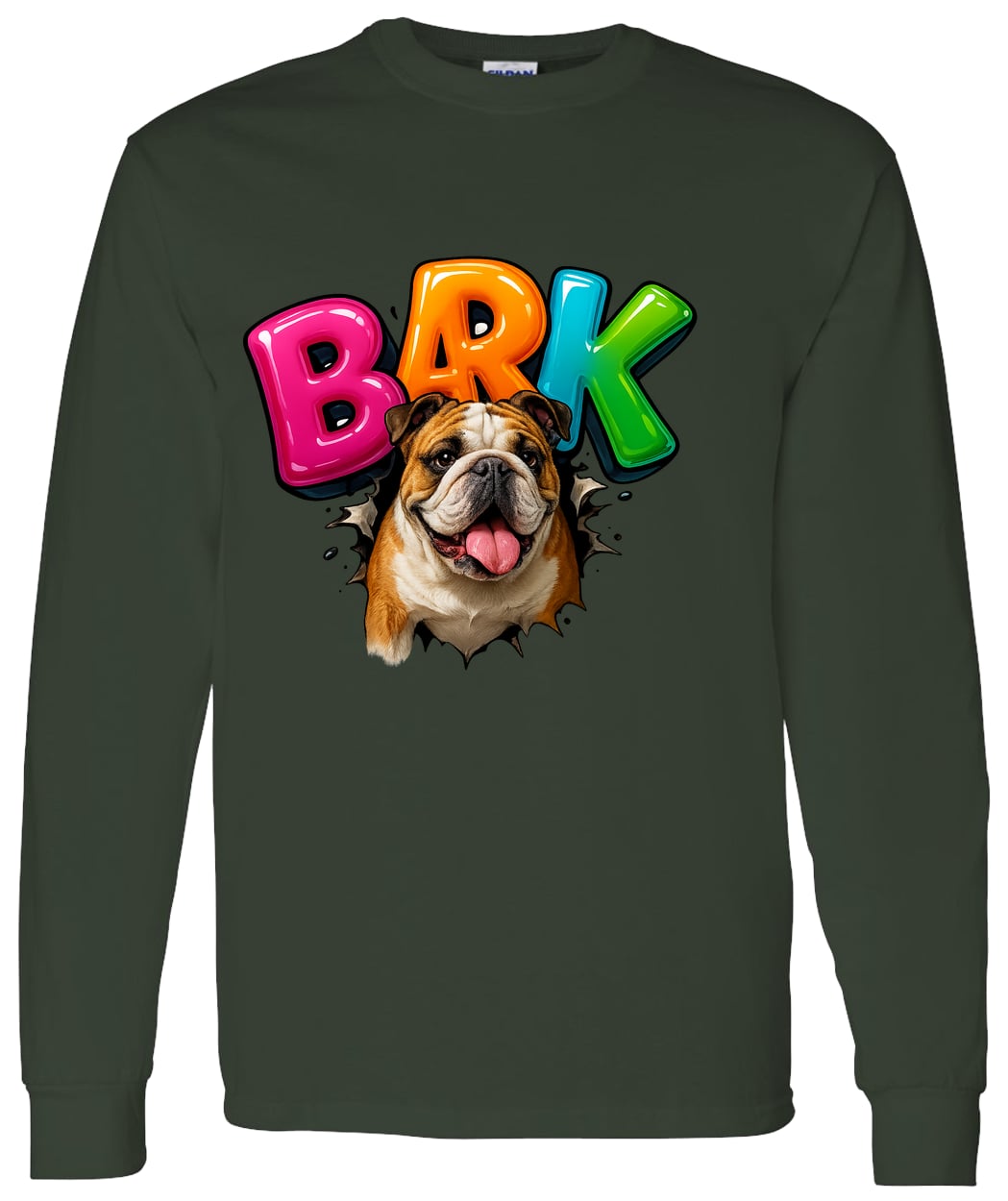 G540 LS T-Shirt 5.3 oz. - Forest Green