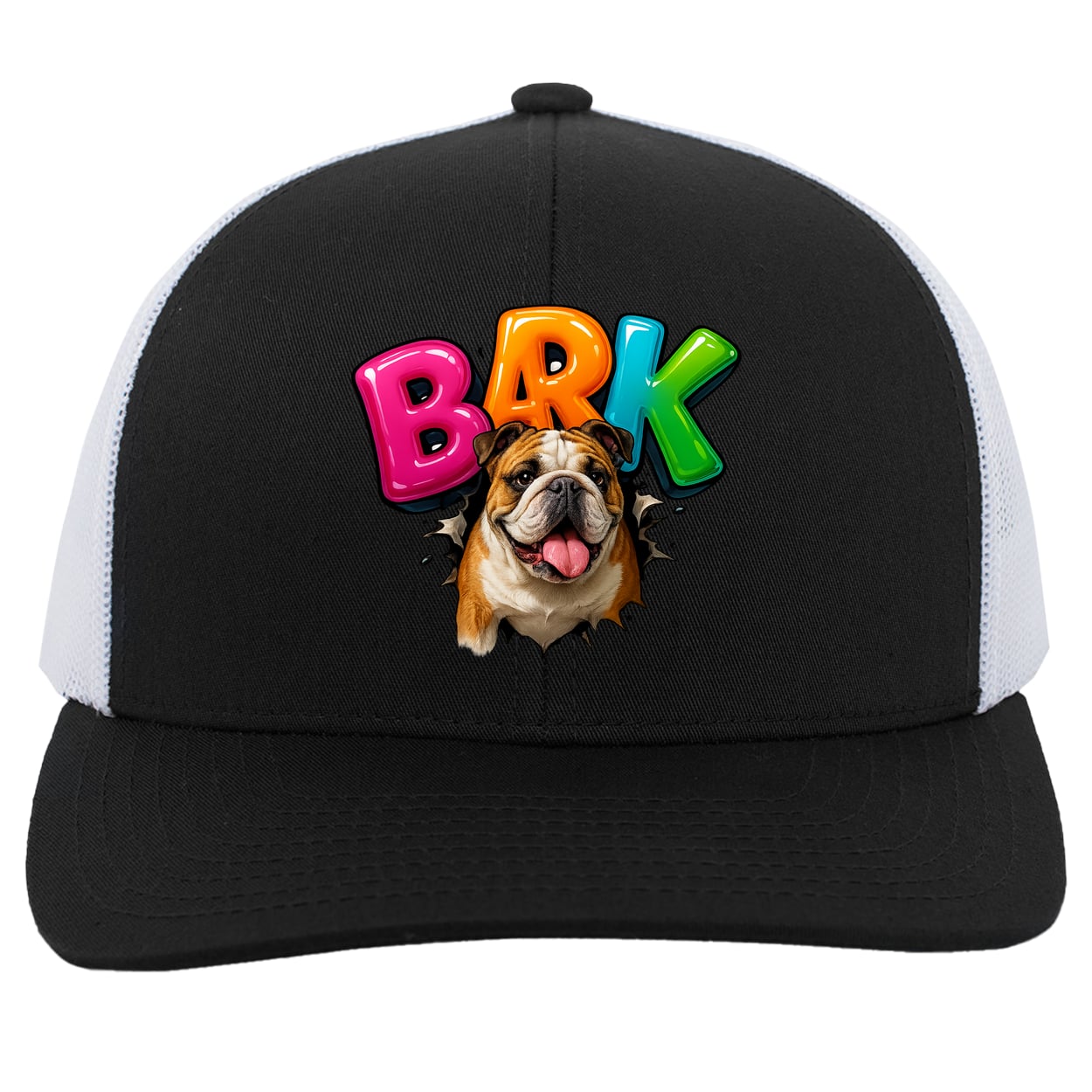 104C Trucker Snap Back - Black/White